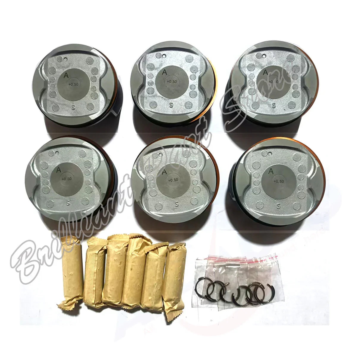 OS 0.5mm Piston W Ring Fit For Camry Avalon Highlander Sienna Venza 3.5L 2GR 05+