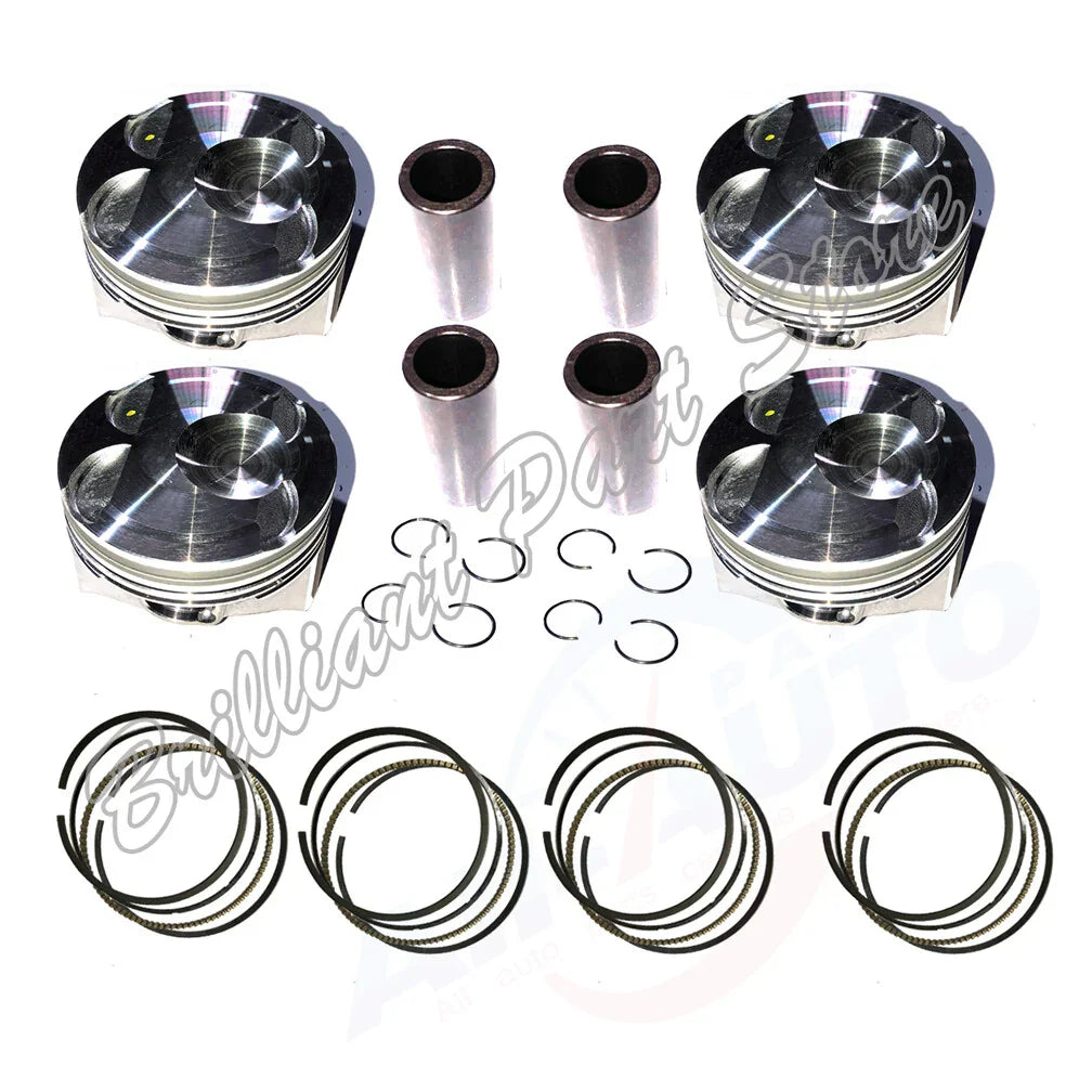 4X Pistons W Rings Fit For Lincoln Edge Escape Explorer MKX MKZ MKC 2.0T 15-20
