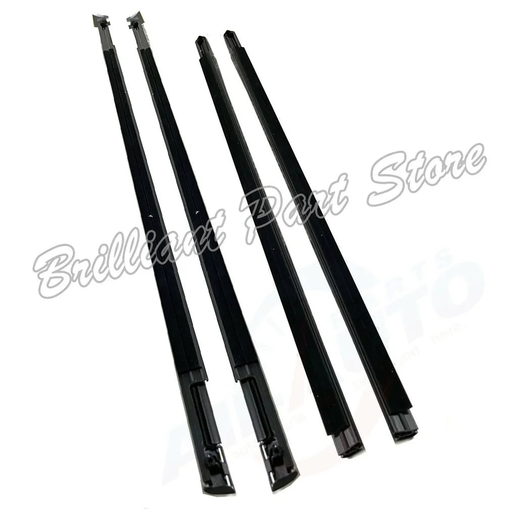 4X Front Rear Left Right Outside Chrome Window Mouldings Fit For Acura MDX 07-13