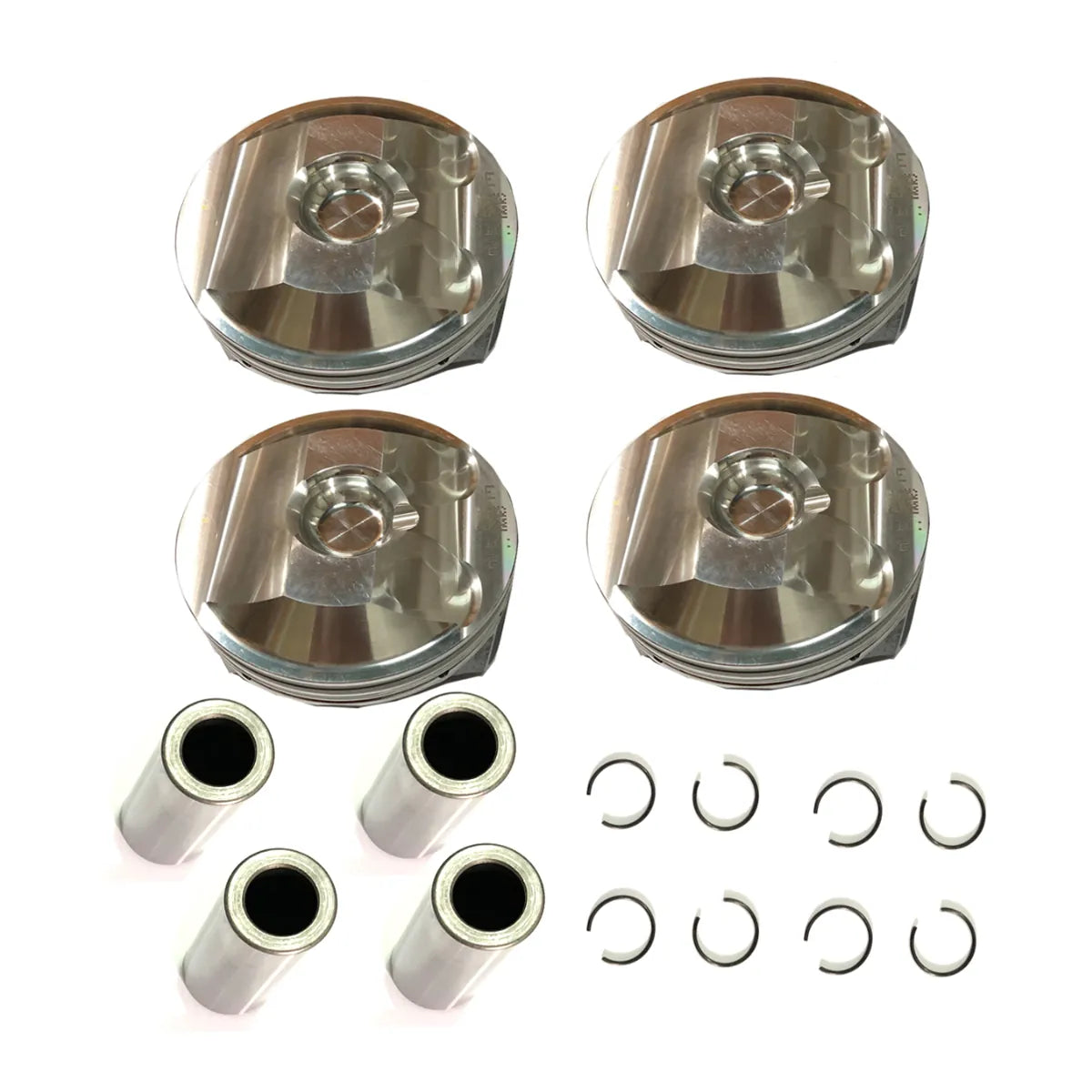4X Pistons W Pins Fit For Mazda MX-5 CX-5 CX-3 CX-4 M3 M6 2.0L PEY4 12-17