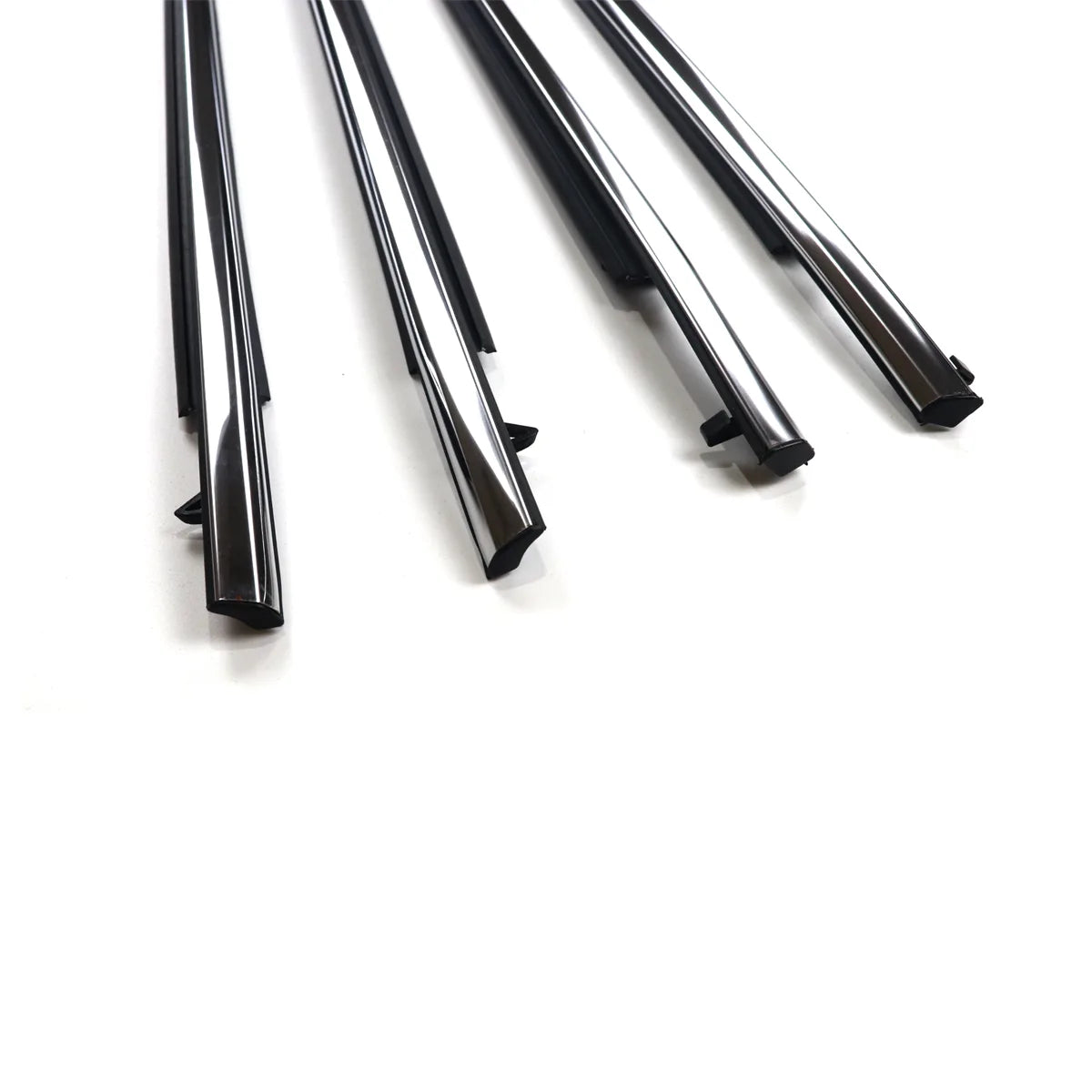 4X FL FR RL RR Chrome Outside Window Moldings Weatherstrips Seal For Avalon 2019-2022