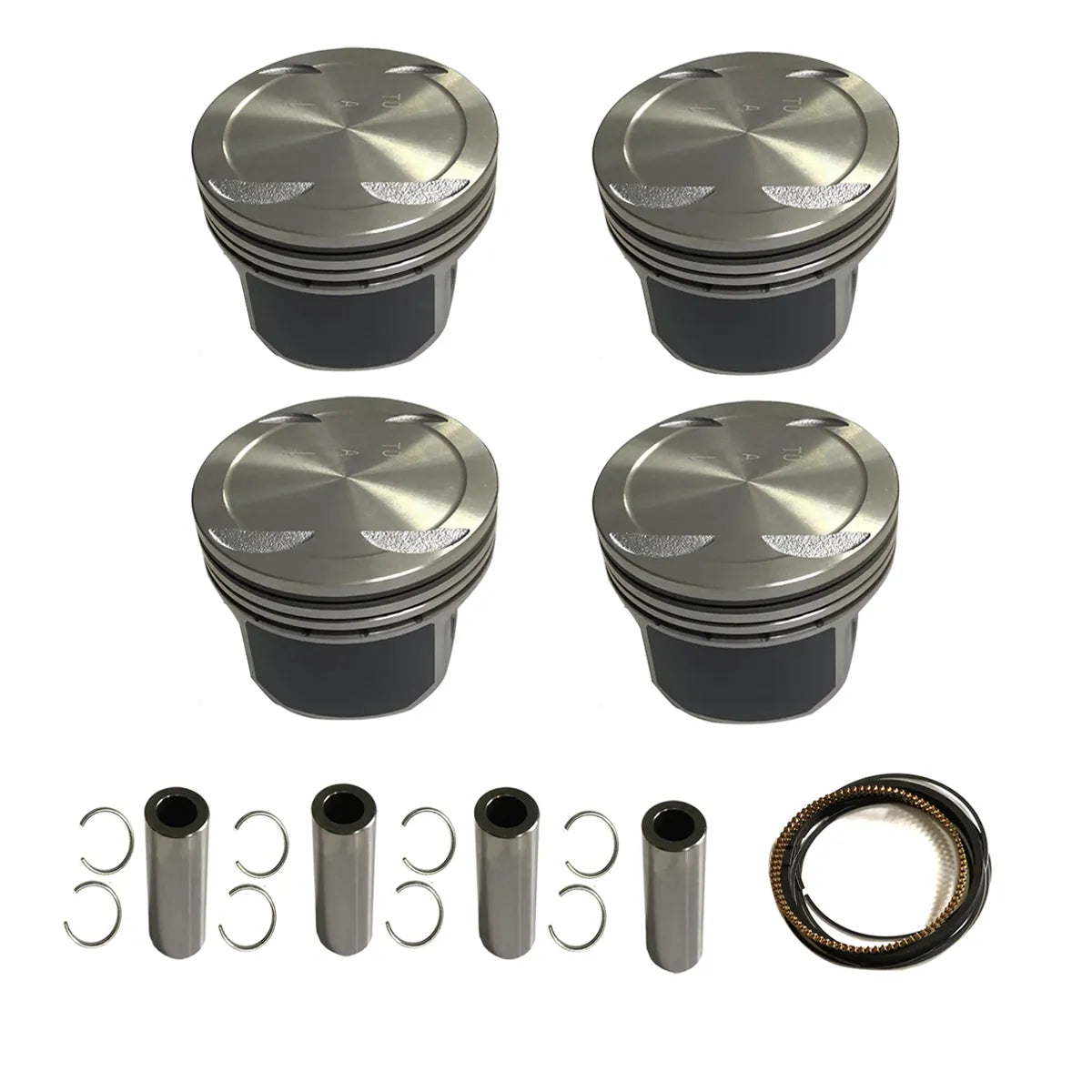 4X Pistons W Ring Set For Genesis Coupe G4KF 2.0T 08-12