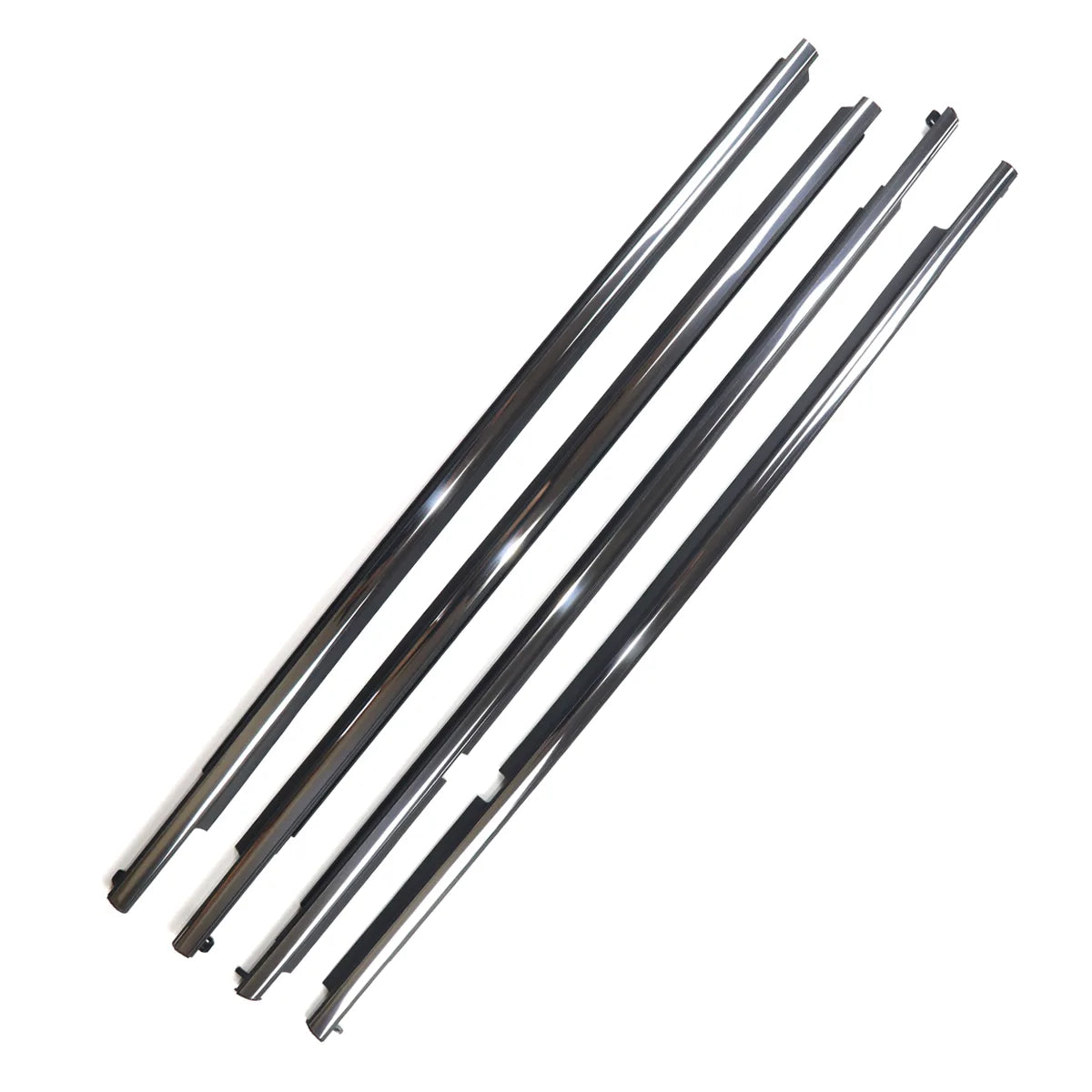 FL FR RL RR Chrome Window Moulding Weatherstrip Seal Belt For Land Cruiser LX570 08-20
