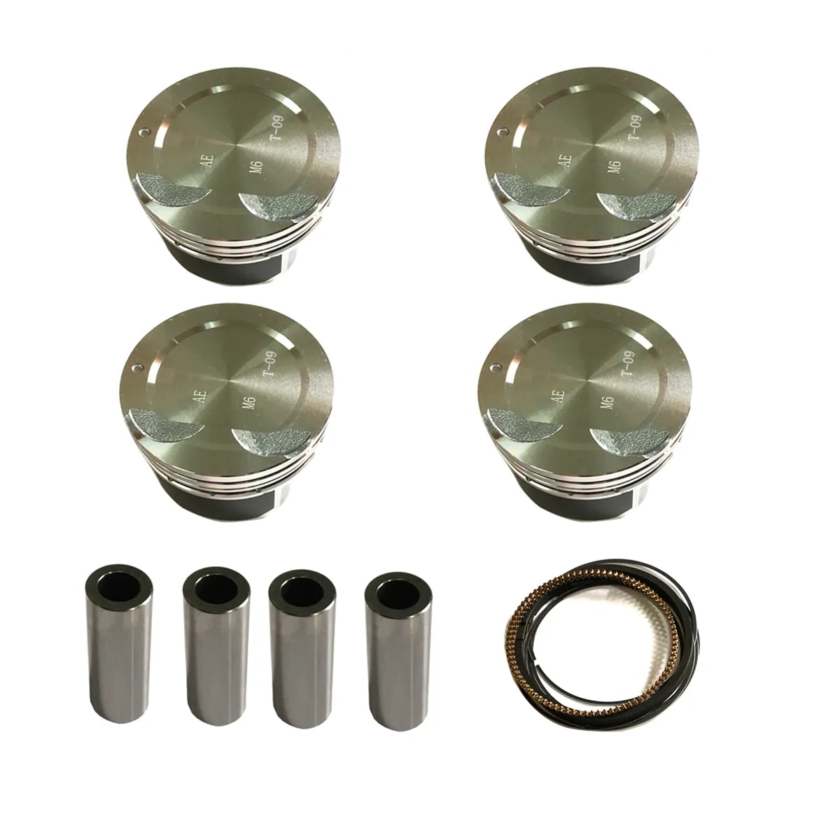 4X Pistones W Ring Set For Elantra I20 Getz Solaris Accent Cerato 1.6L G4FC 06-19