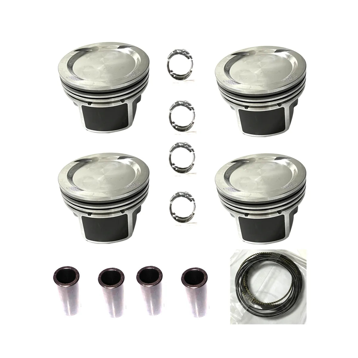 4pcs Engine Pistons W Rings Fit For Opel Vauxhall Astra Cascada Corsa Meriva Mokka Insignia Zafira 1.4T 10-19