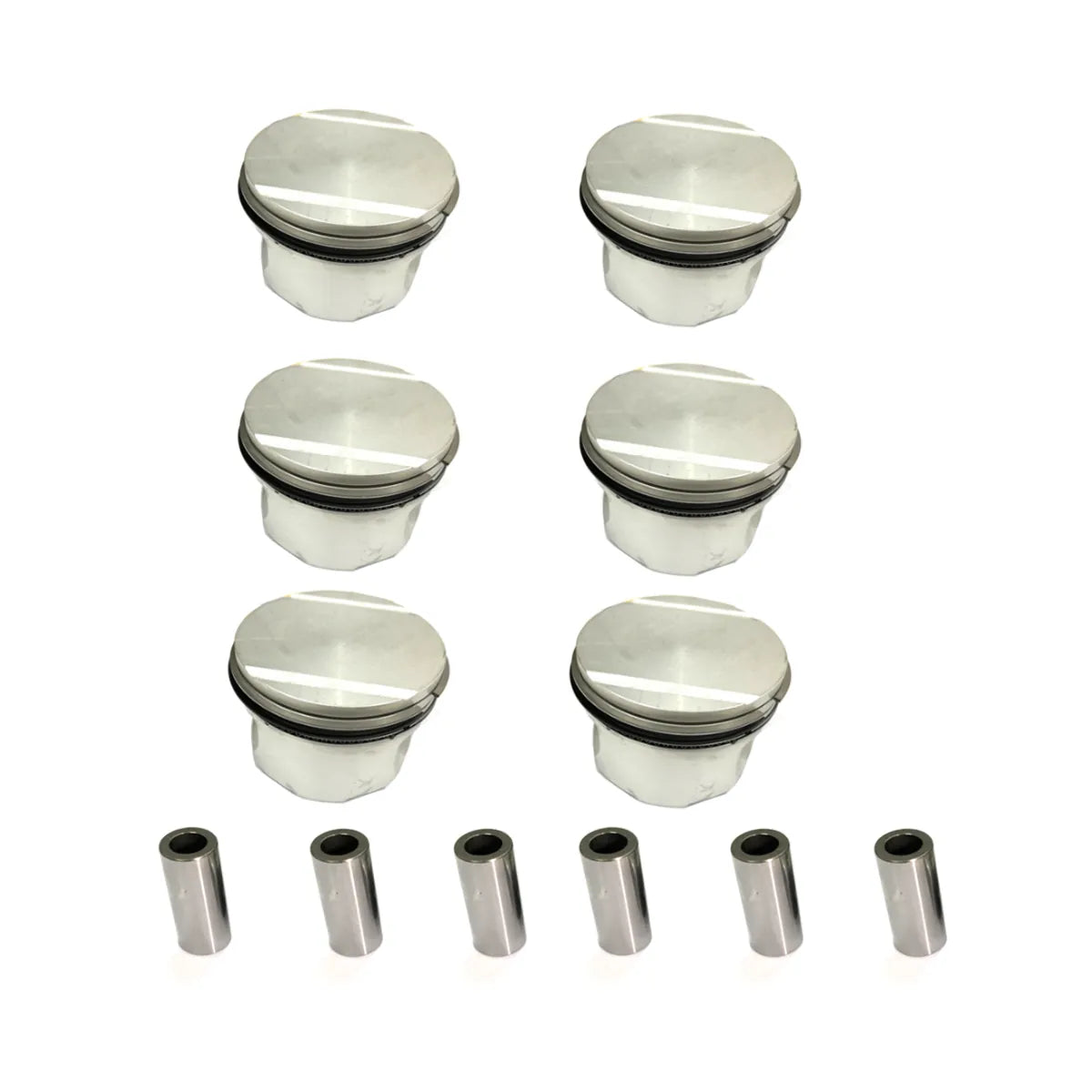 6X Engine Pistons W Rings Fit For Freelander 25K4F KV6 2.5L 00-06