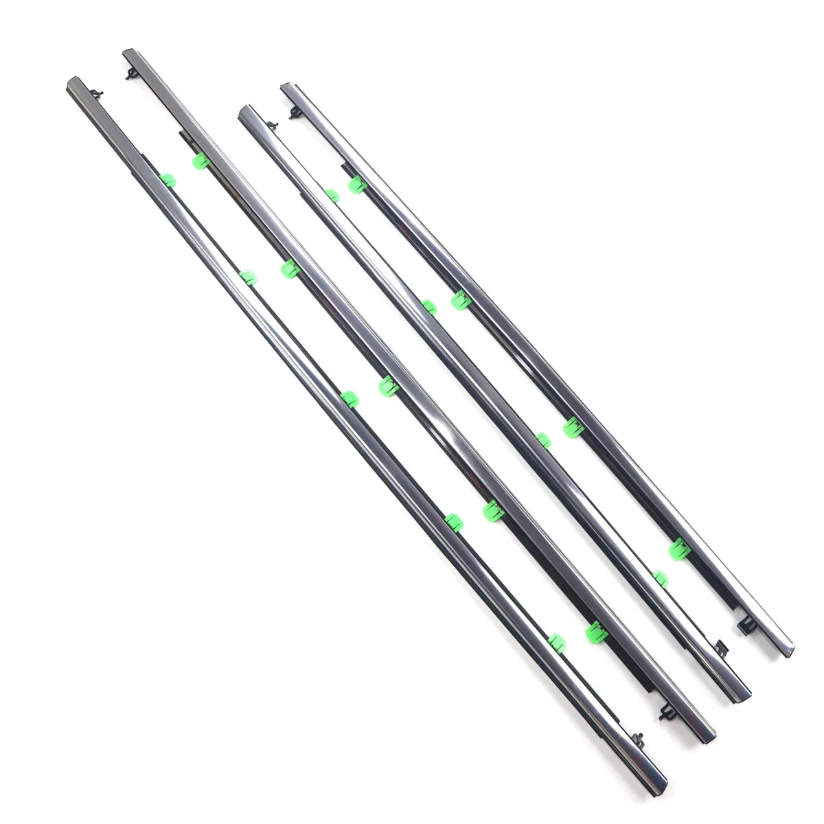 Celerparts Chrome Outside Window Weatherstrips Honda CRV 2007-2011 72410SWAA01 72450SWAA01 Front Rear Left Right