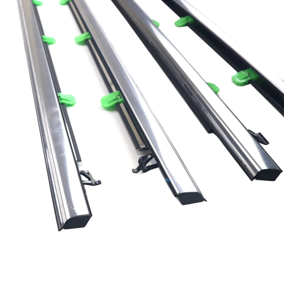 4XFL FR RL RR Chrome Outside Window Door Belt Weatherstrips Fit For CRV 07-11