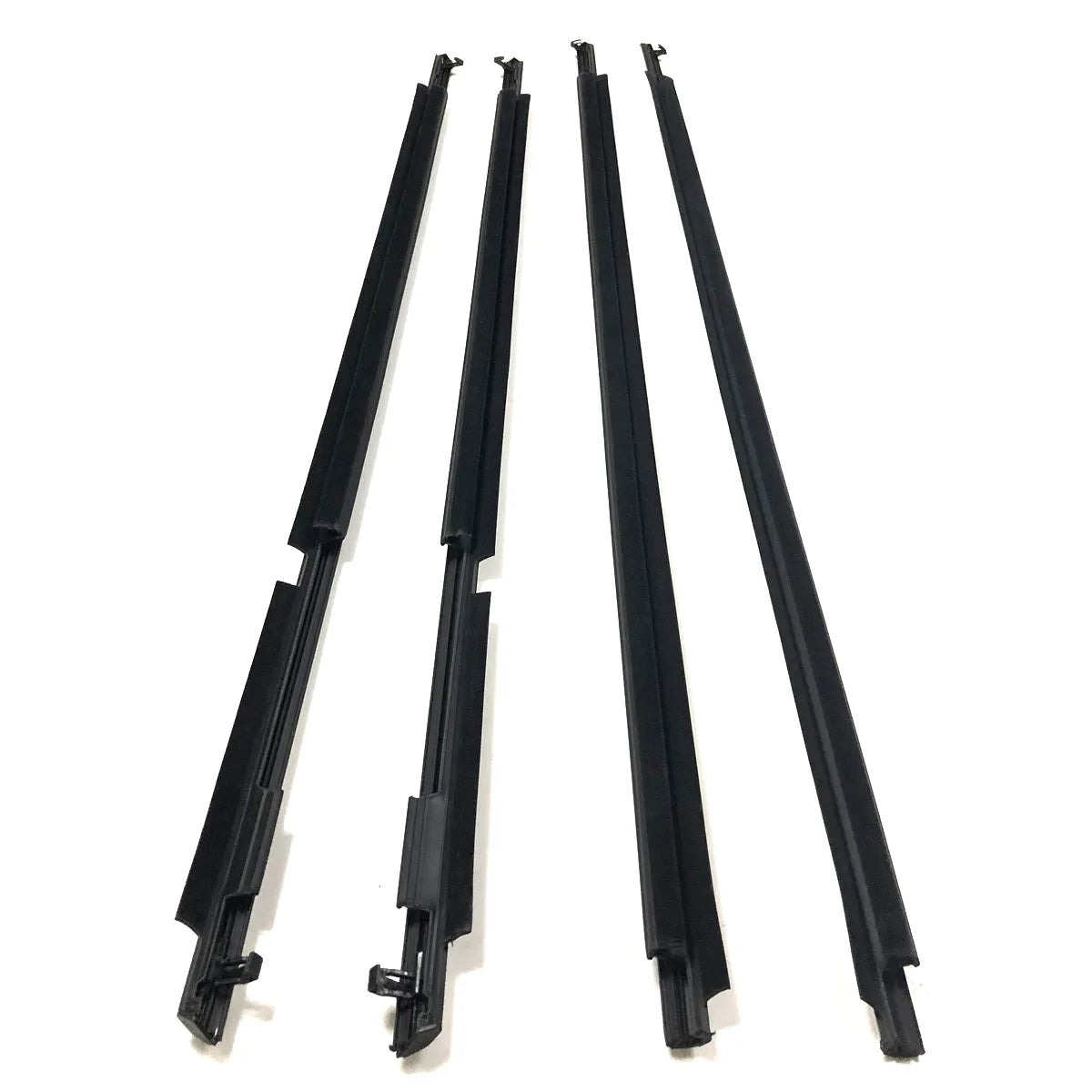 4X Chrome Door Belt Moudings Weatherstrips Fit For Land Cruiser Prado 2012-2019