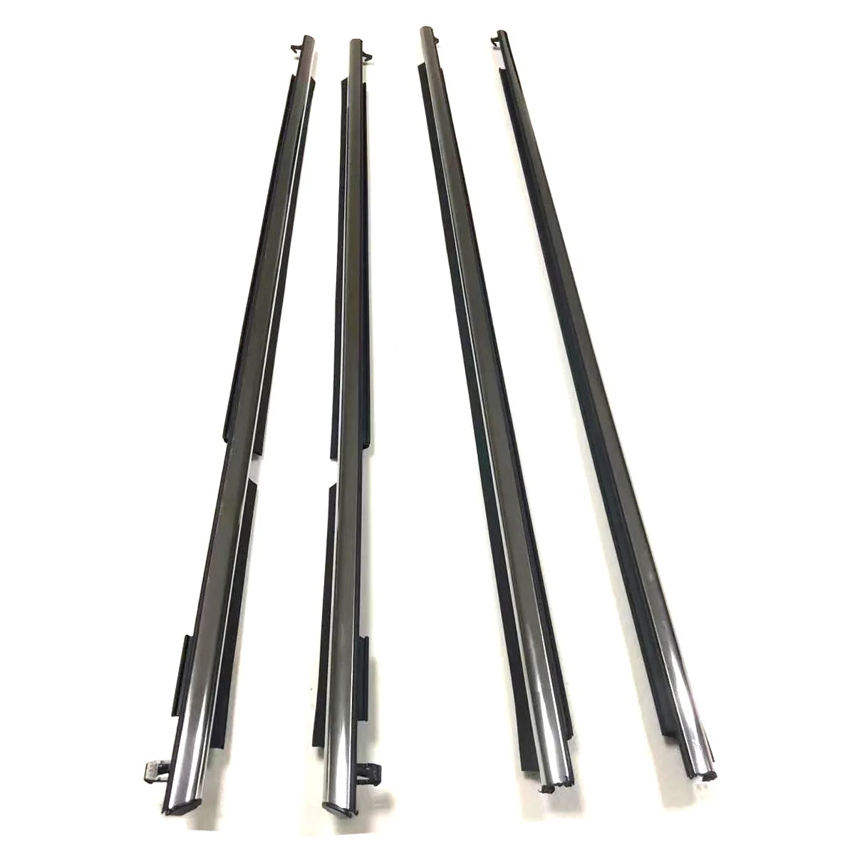 4X FL FR RL RR Chrome Door Belt Modings Weatherstrips For Lexus GX460 2012-2019