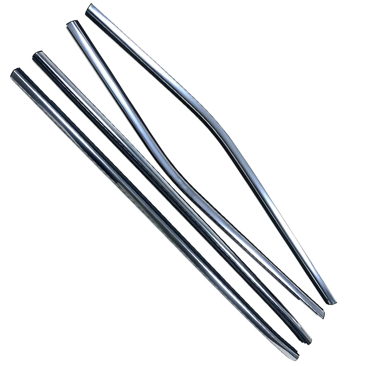 4-Piece Outer Window Molding Weatherstrip Set for Nissan Rogue Sport and Qashqai J11