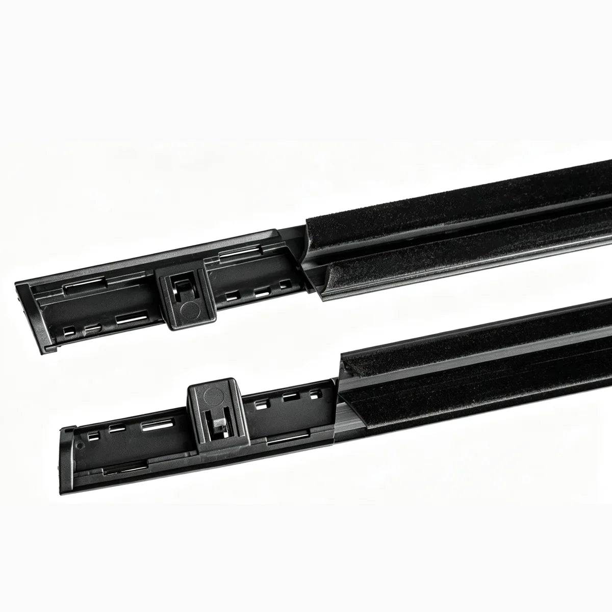 4 tiras de moldeo para ventanas exteriores negras para Highlander 2008-2010