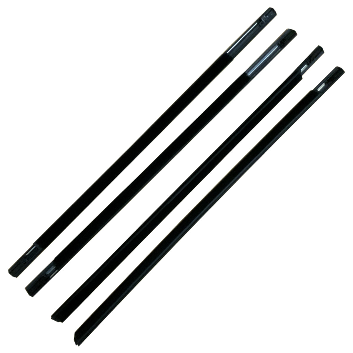 4X FL FR RL RR Outside WIndow Moulding Weatherstrips Fit For X-Trail 2010-2014