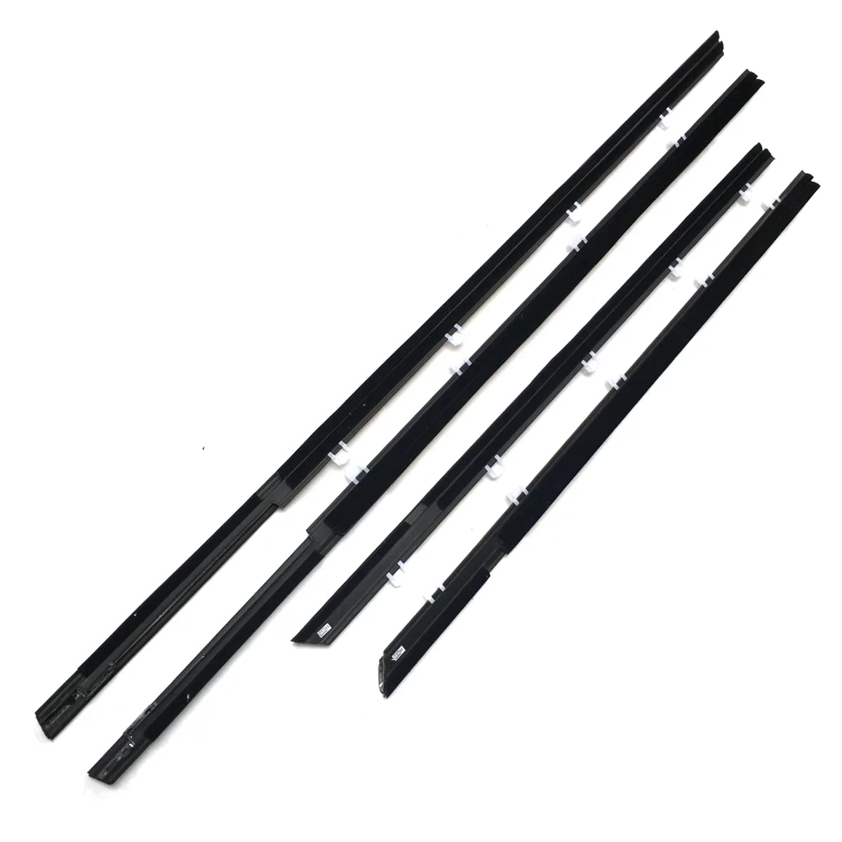 4X FL FR RL RR Window Moldings Weatherstrips Fit For Civic 12-15