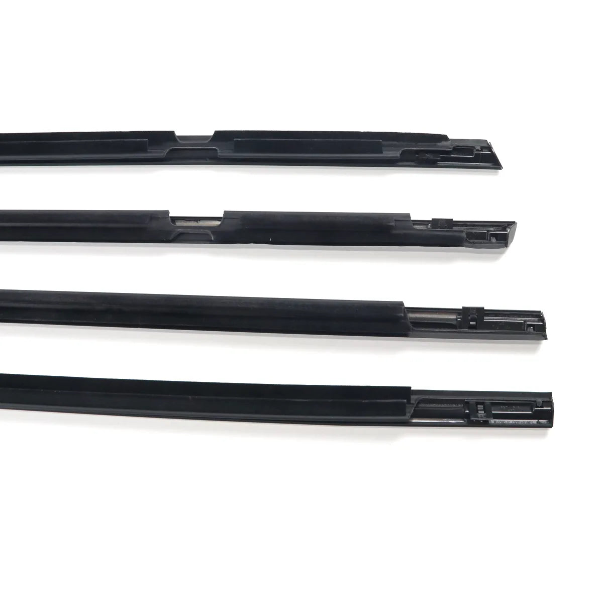 4X FL FR RL RR Chrome Outside Moldings Weatherstrips Fit For QX56 QX80 11-20