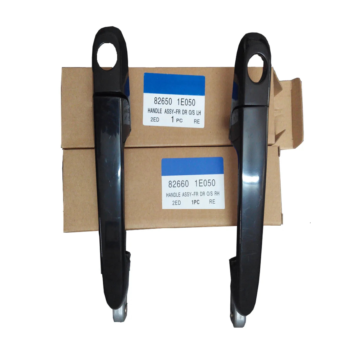 2X Front Left Right Outside Black Car Door Handles For Accent Verna 05-11