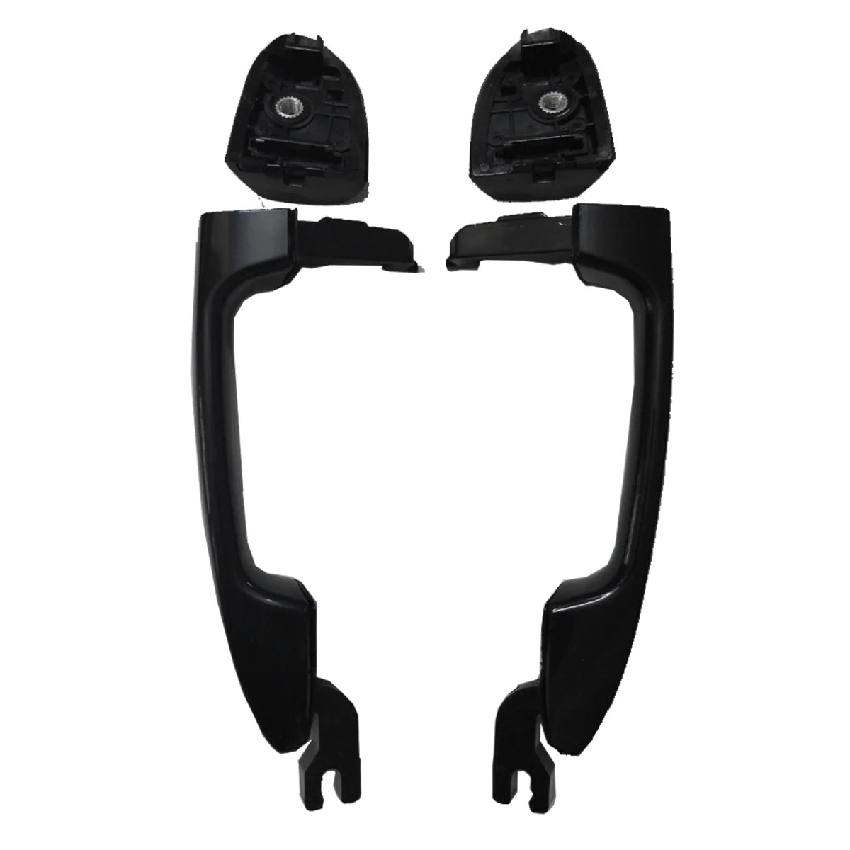 2X Black Rear Left Right Outside Door Handles For Kia Spectra cerato 03-09