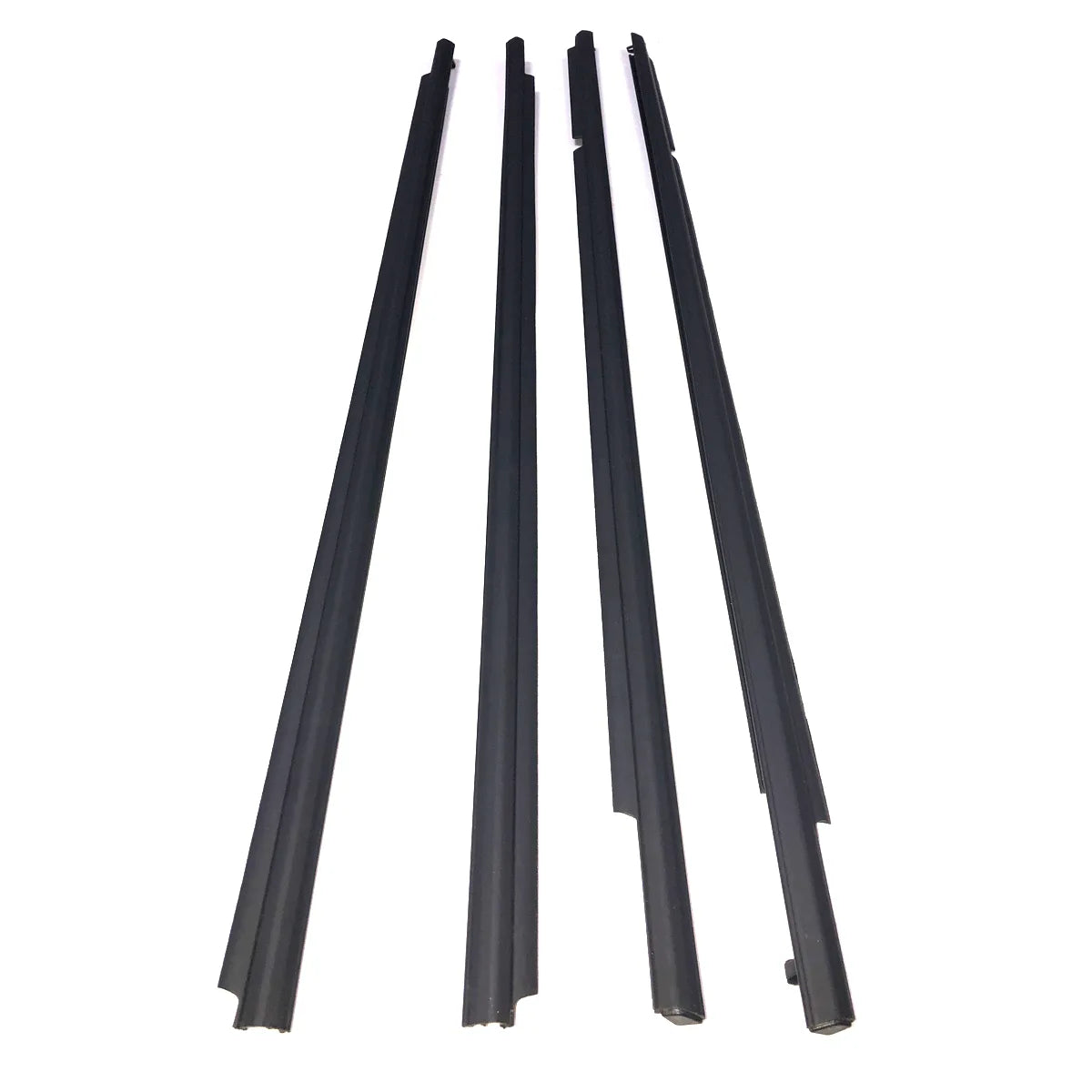 4X Black Outside Window Molding Weatherstrips For Highlander 2008-2010