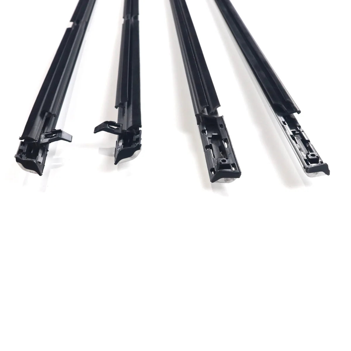 4X FL FR RL RR Chrome Outside Window Moldings Weatherstrips Fit For Accord 03-07