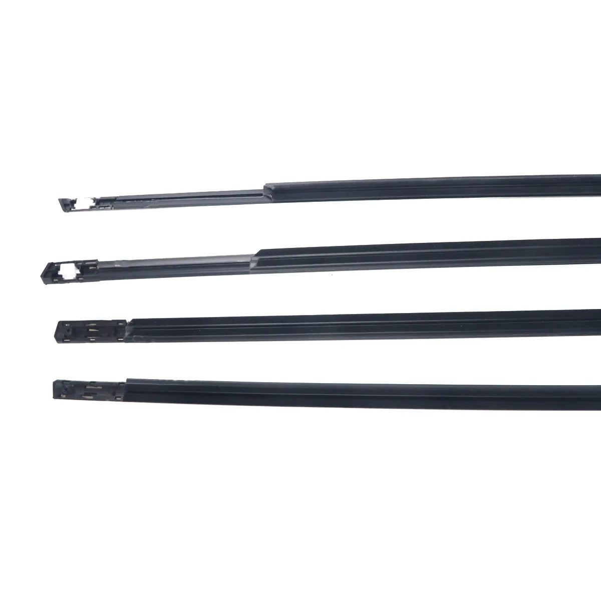 4X FL FR RL RR Chrome Outside Window Moldings Weatherstrips Fit For Accord 03-07