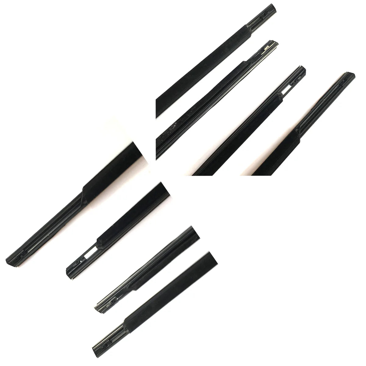 4X Front Rear Left Right Window Weatherstrips Moldings Fit For Sonata I45 09-15