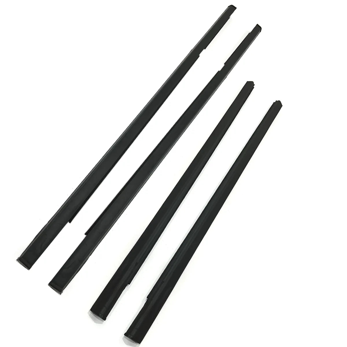 4X Black FL FR RL RR Outside Window Moldings For Mirage Lancer Colt 1.5L 1.8L 1996-2003