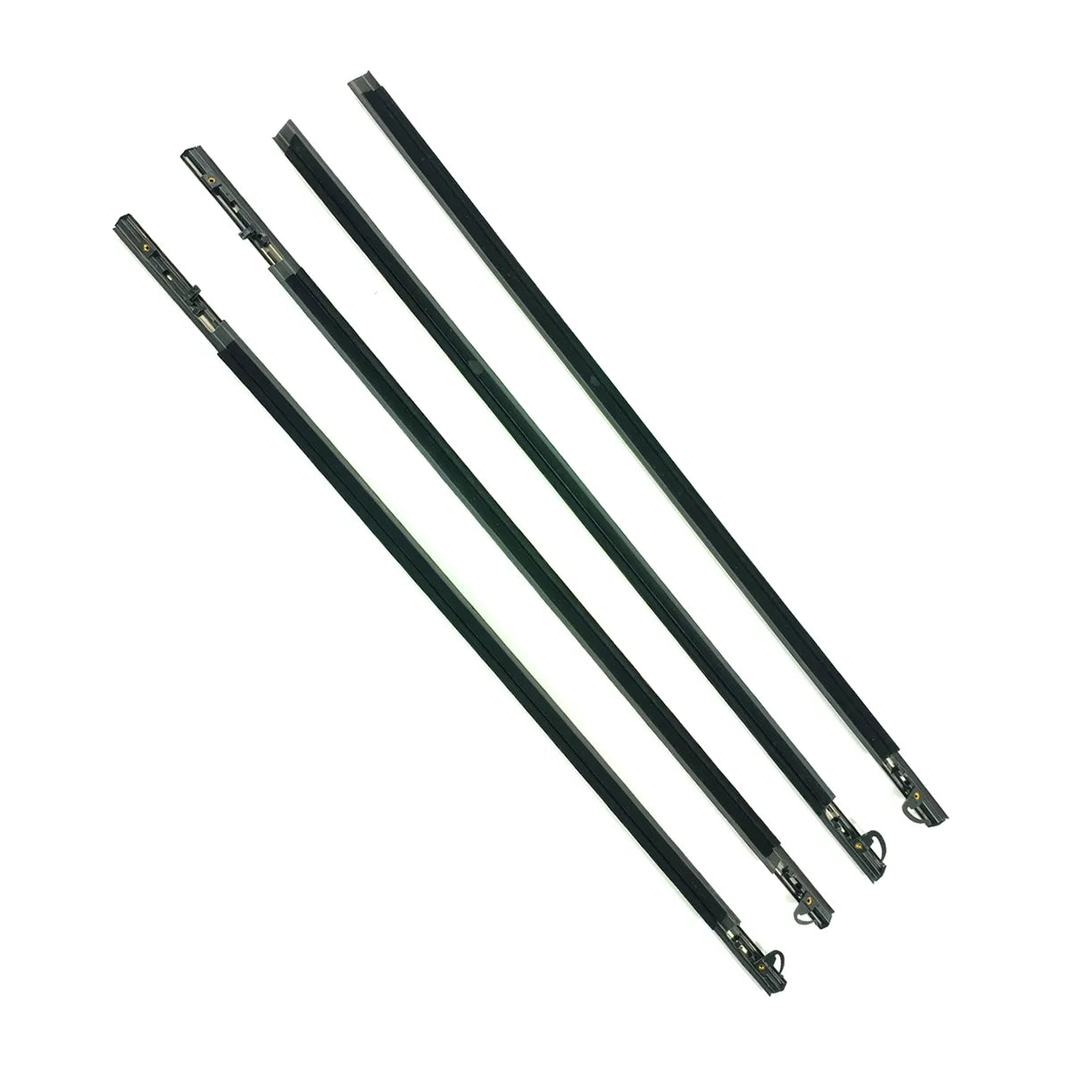 4X FL FR RL RR Black Outside Window Moulding Weatherstrip For Forester 09-13