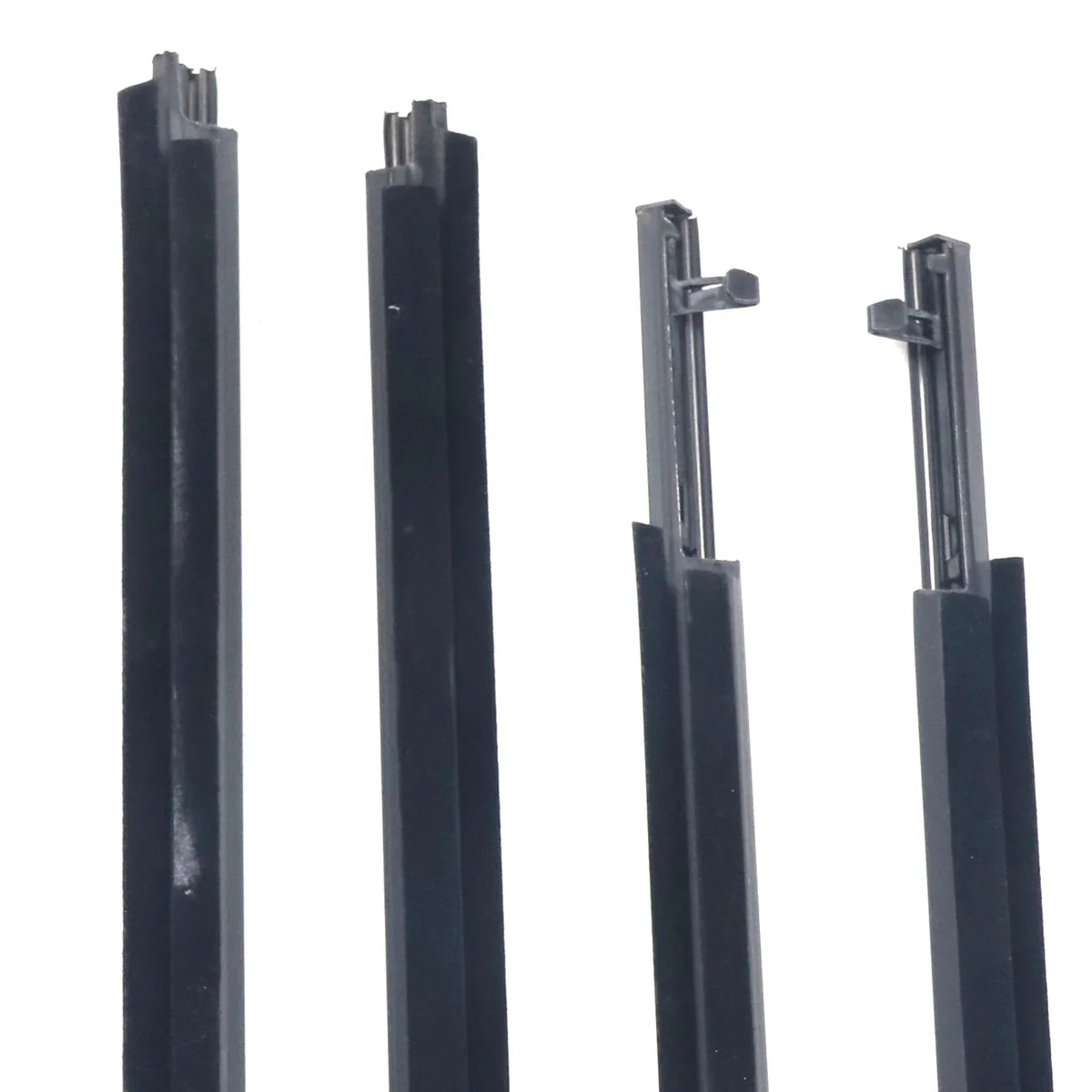 4X FL FR RL RR Chrome Outside Window Moldings Weatherstrips Fit For 4Runner 2014-2021