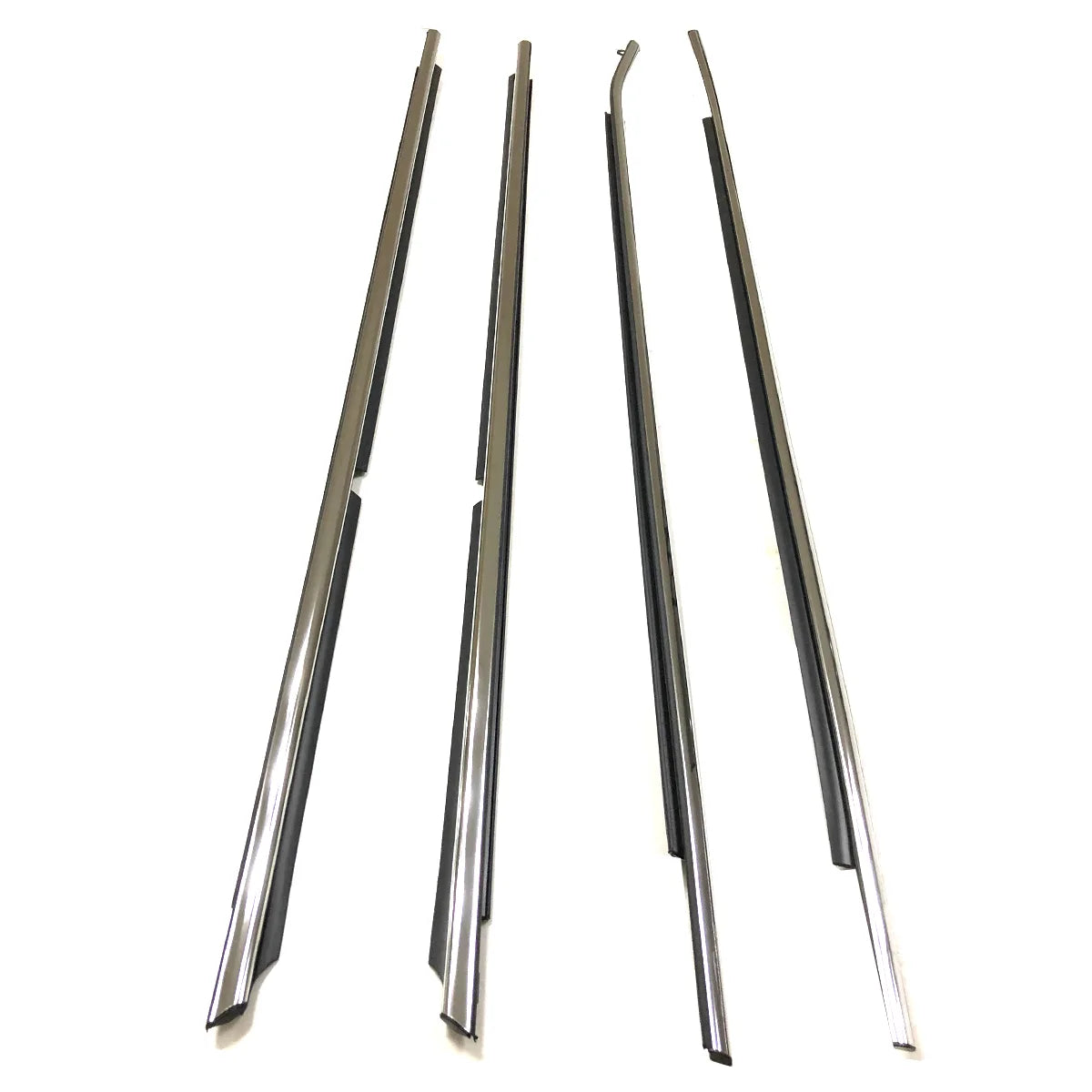 4X FL FR RL RR Outside Chrome Window Moldings Weatherstrips Fit For Camry 12-17