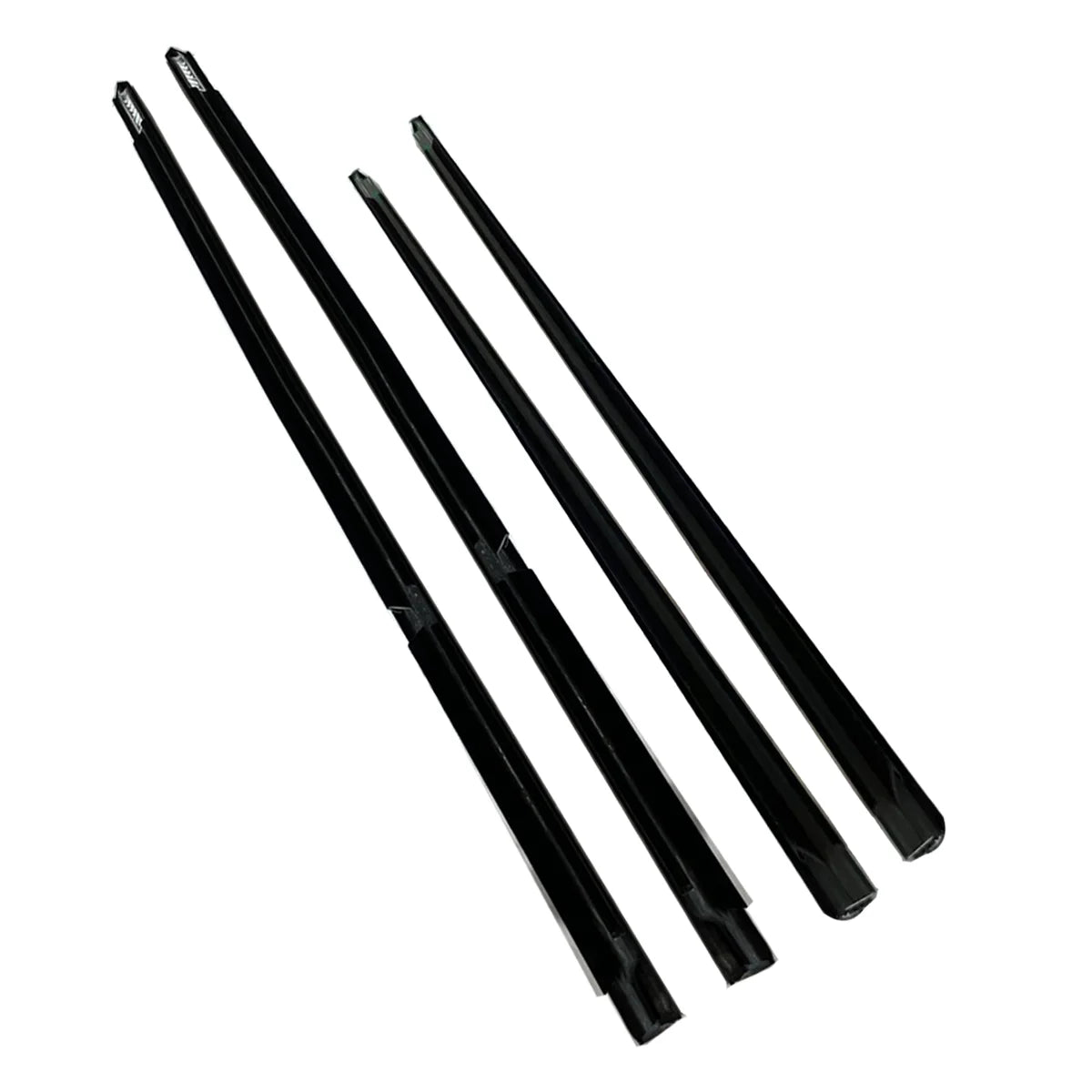 4X Front Rear Left Right Black Outside Window Moldings Fit For Cruze 2011-2016