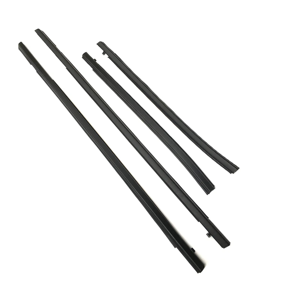 4X Black Outside Window Moulding Weatherstrips Fit For Fit Jazz 05-08