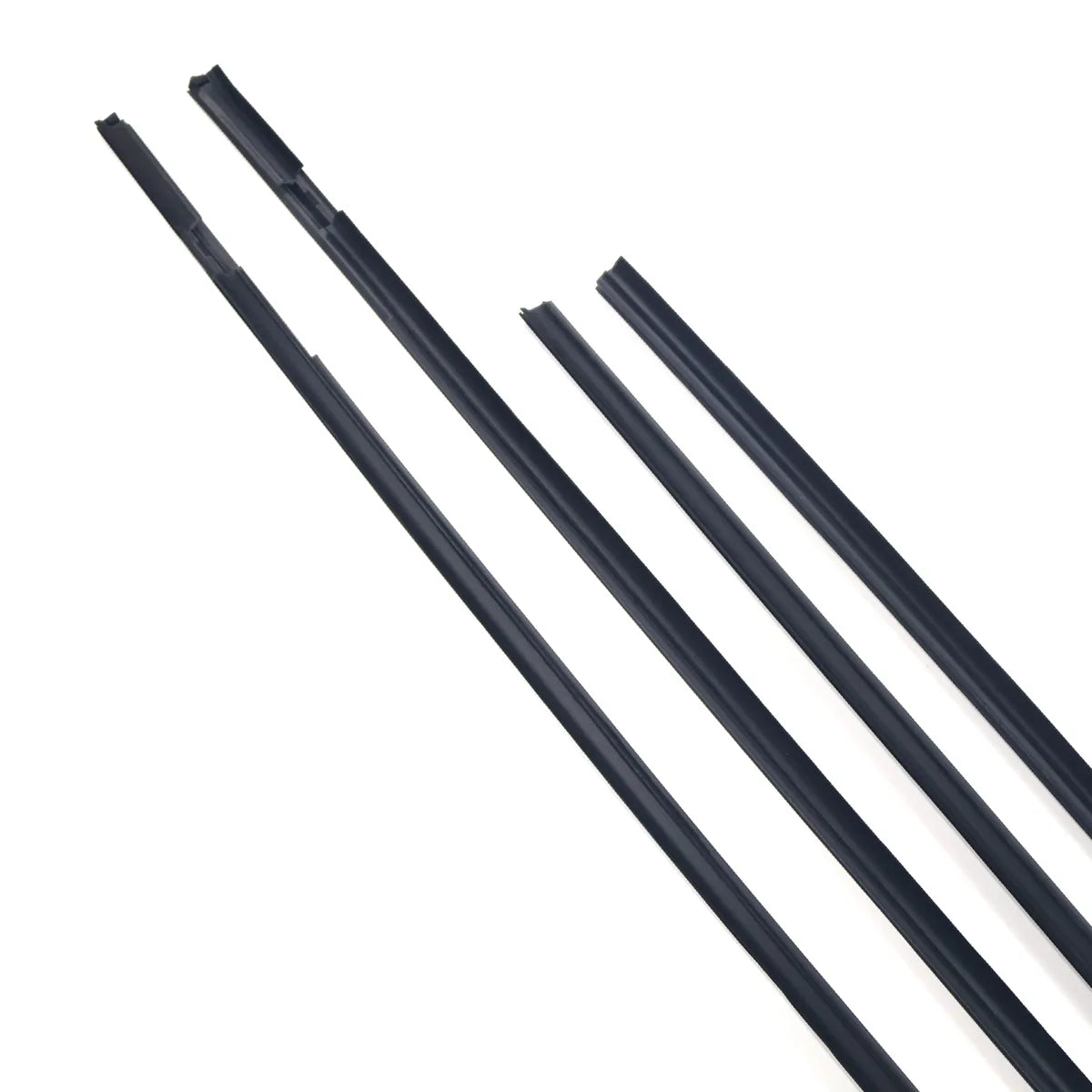 4X FL FR RL RR Outside Black Window Weatherstrips For Fit Jazz Saloon 05-08