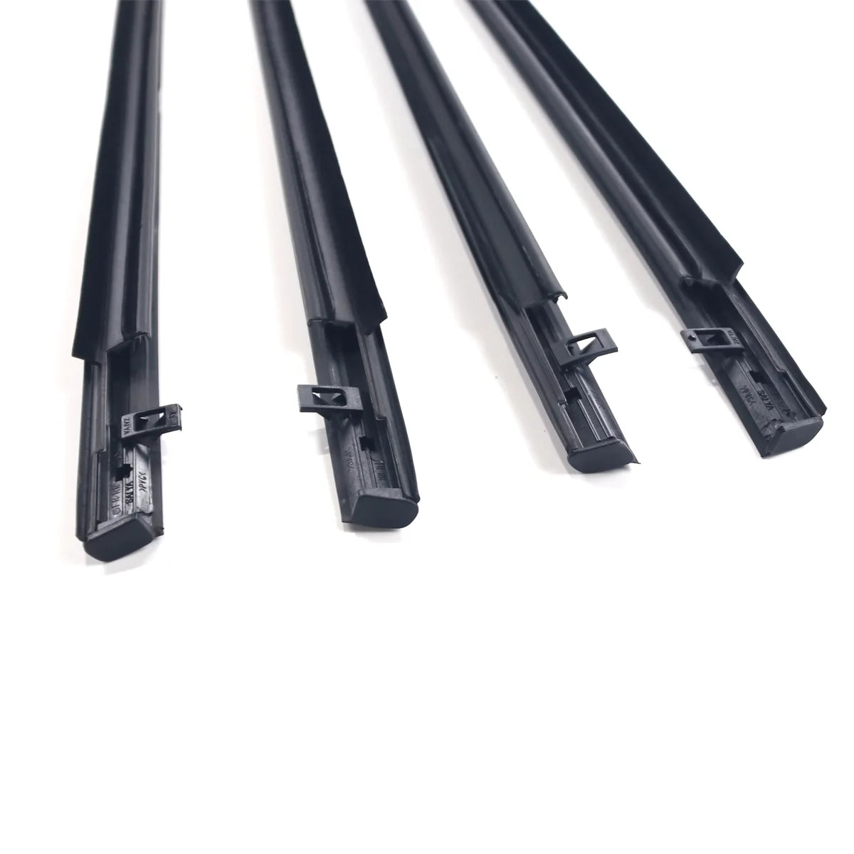 4X FL FR RL RR Outside Black Window Weatherstrips For Fit Jazz Saloon 05-08