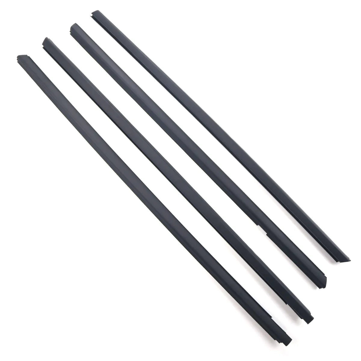 4X FL FR RL RR Black Outside Window Moulding Weatherstrip Fit For Insight 10-14