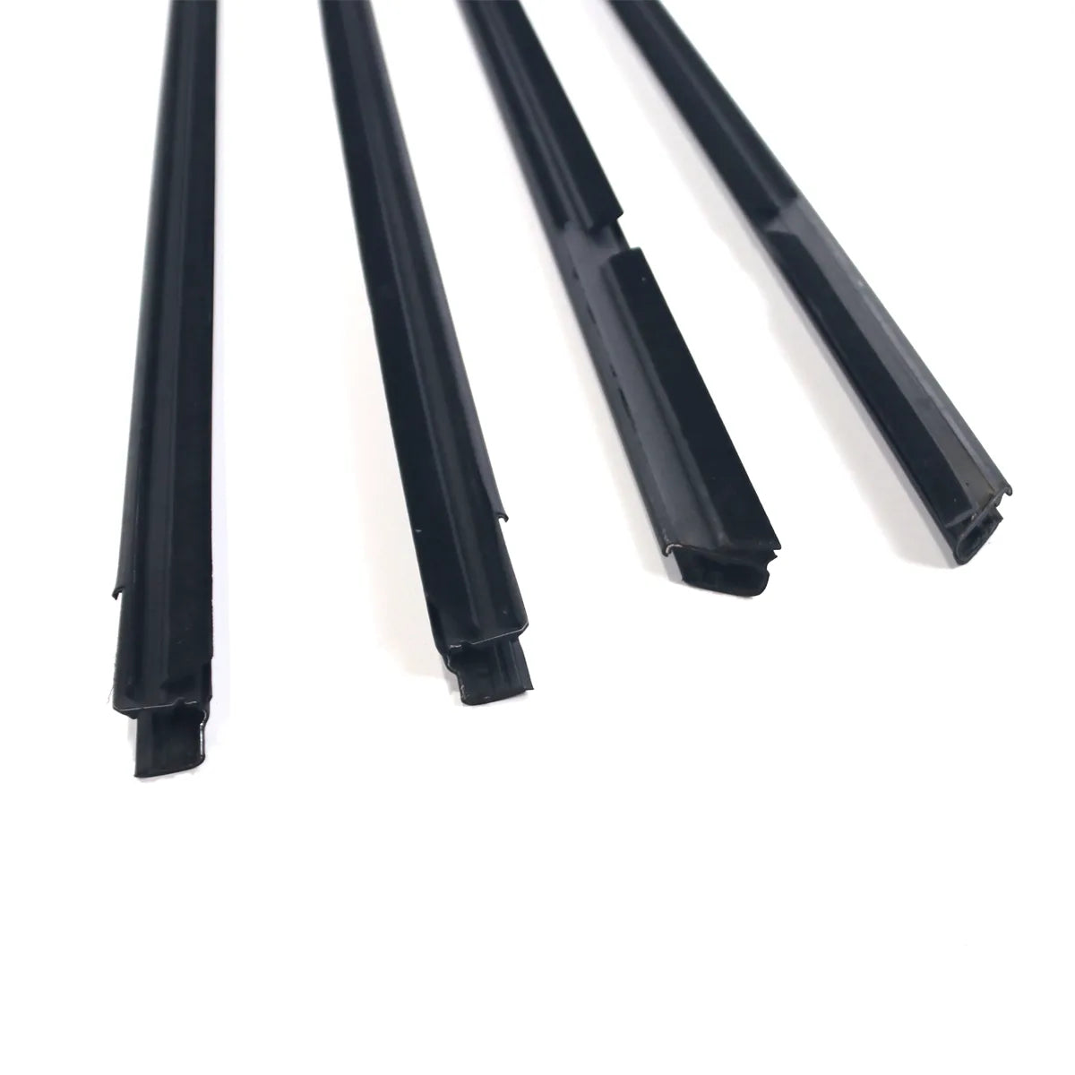 4X FL FR RL RR Black Outside Window Moulding Weatherstrip Fit For Insight 10-14