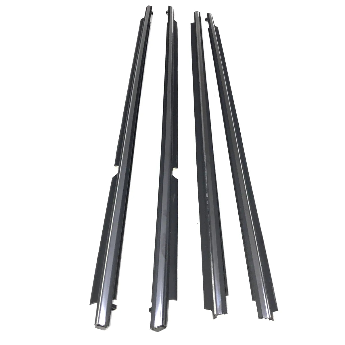 4X Chrome Outside Window Mouldings Weatherstrips Seals Fit Highlander 2009-2013