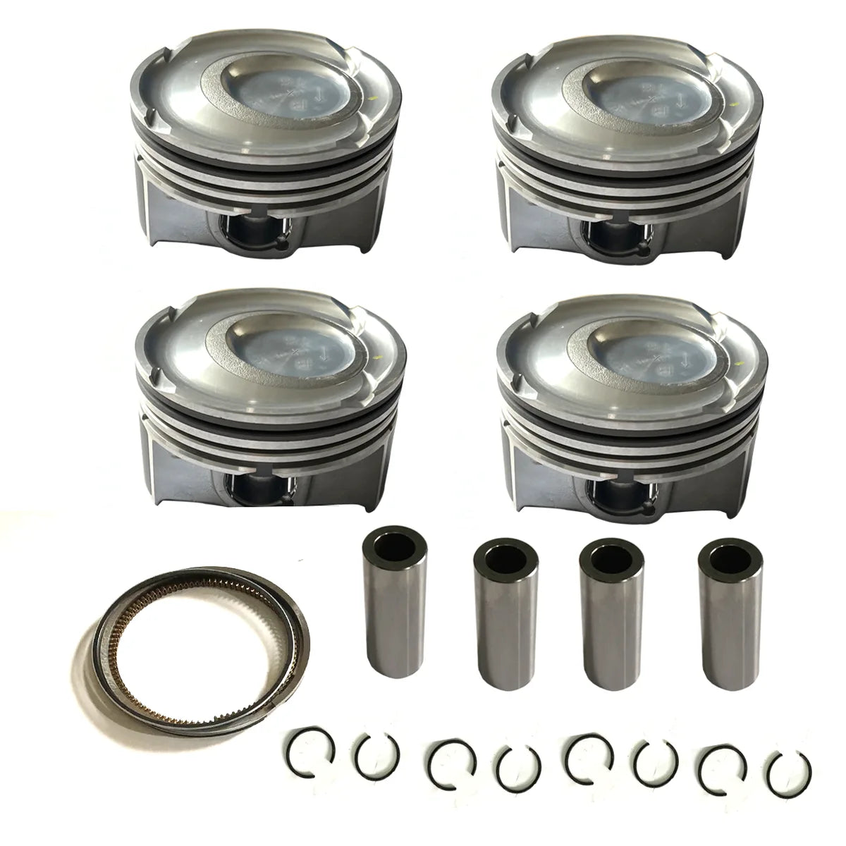 4X Pistons W Ring Set For Elantra Veloster Forte Koup G4FJ 1.6 Turbo 10-19