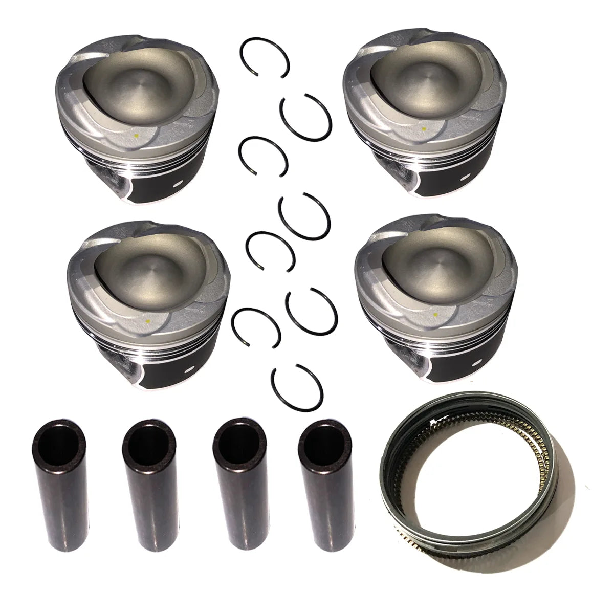 4X Engine Pistons W Ring Set For Escape Fiesta Fushion 1.6T 2013-2019