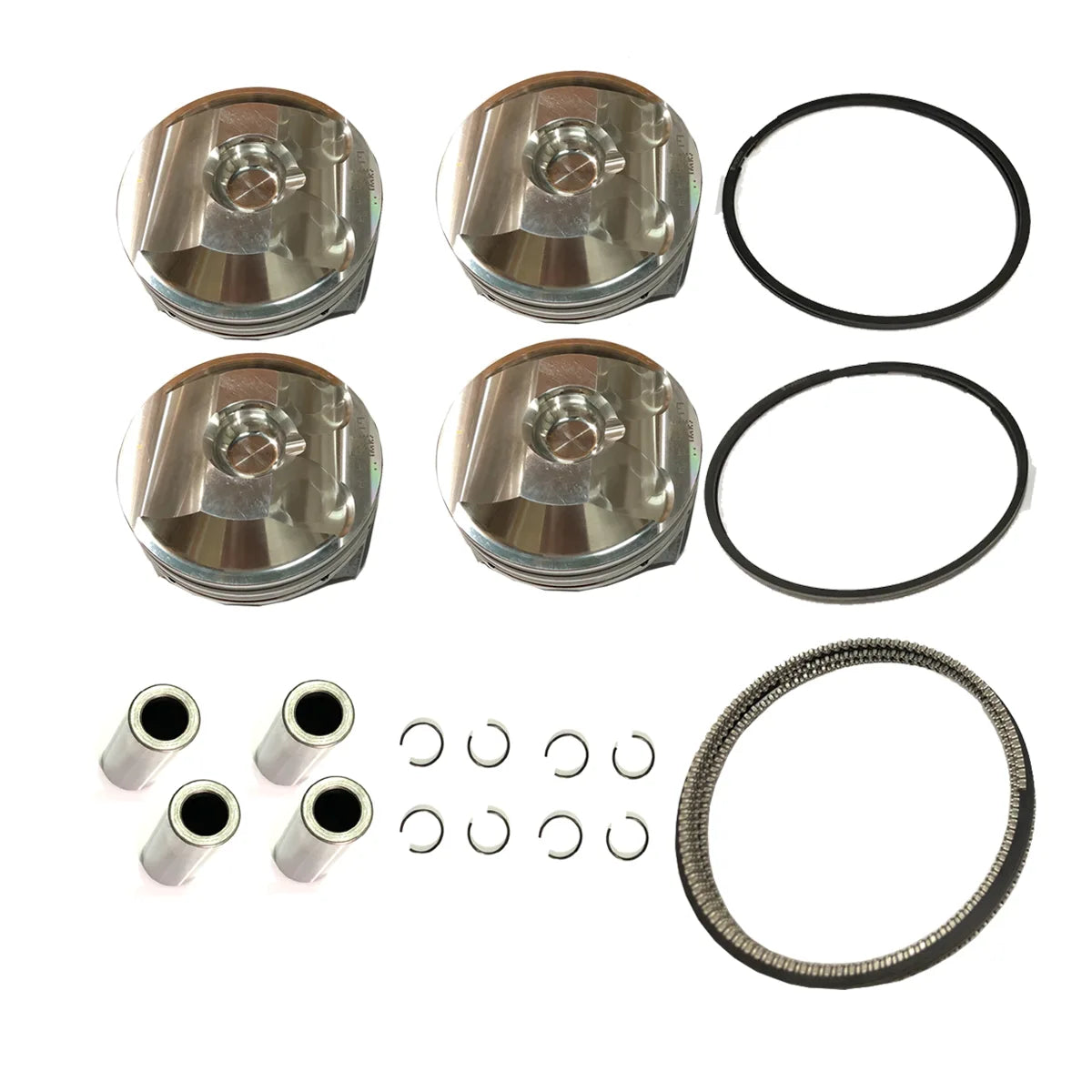 4X Pistons W Ring Set Pins For MX-5 CX-5 CX-3 CX-4 M3 M6 2.0L PEY4 PEY5 2012-2017