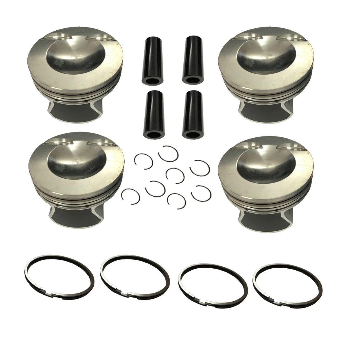 4X Pistons W Ring Set For Beetle Golf CC A3 TT Q3 Q5 A8 Passat 2.0T 2007-2018