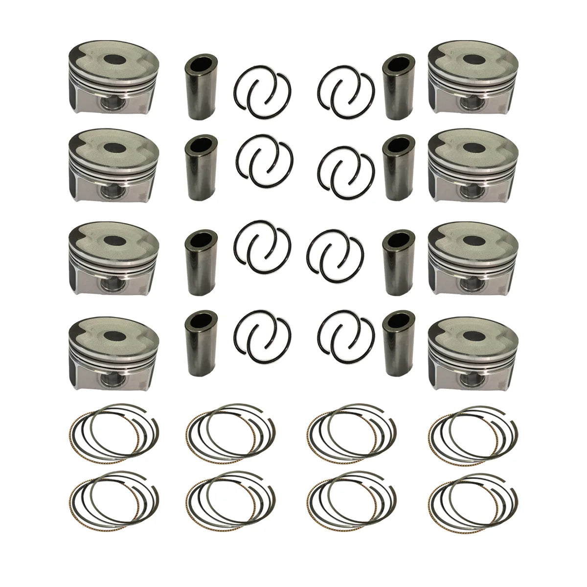 8X Supercharged Pistons W Ring Set Fit For Range Rover Sport 4.2T 428PS 2005-2010