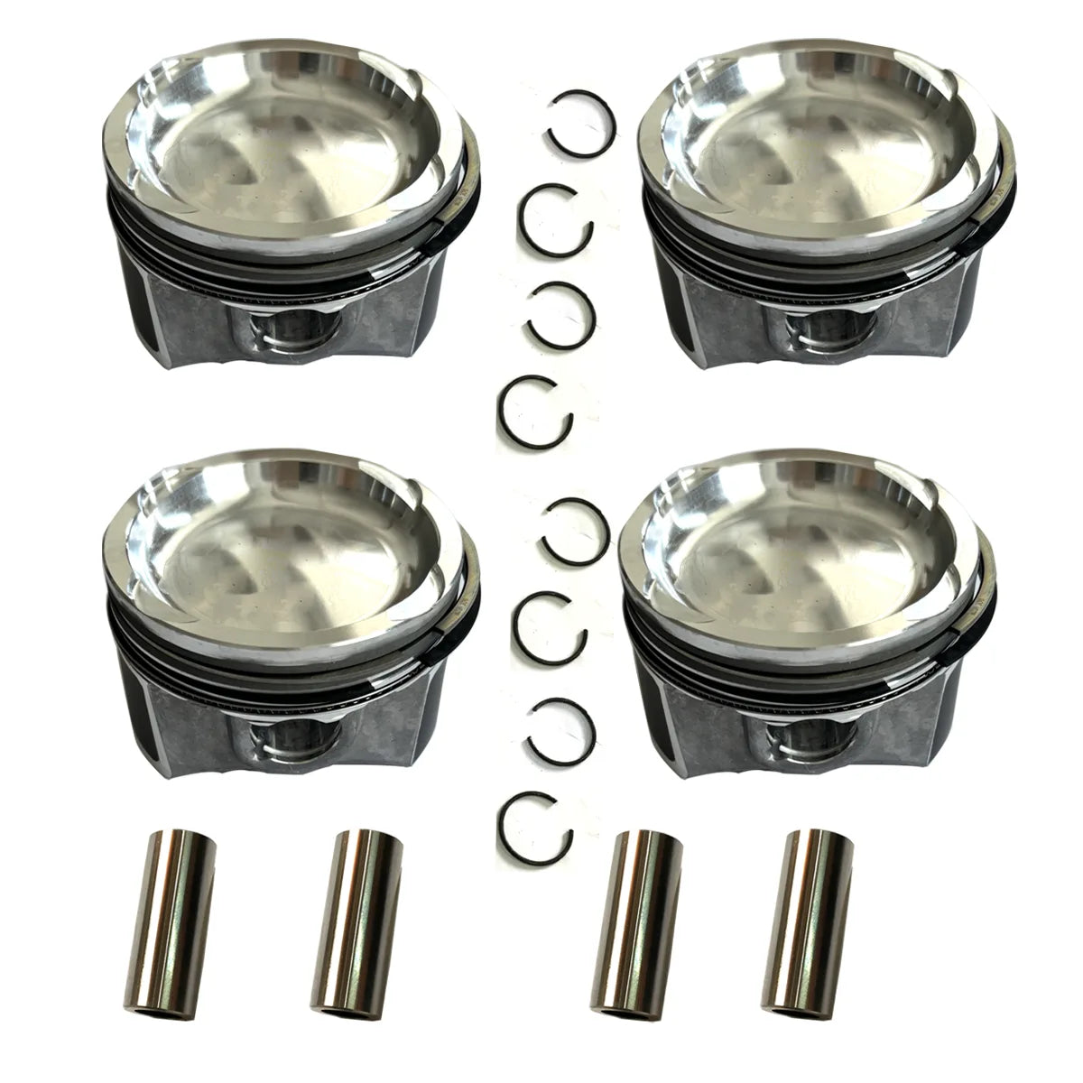 4X Engine Pistons W Ring Set Pins Fit For Compass Multiair 1.4T EAQ 2017-2019