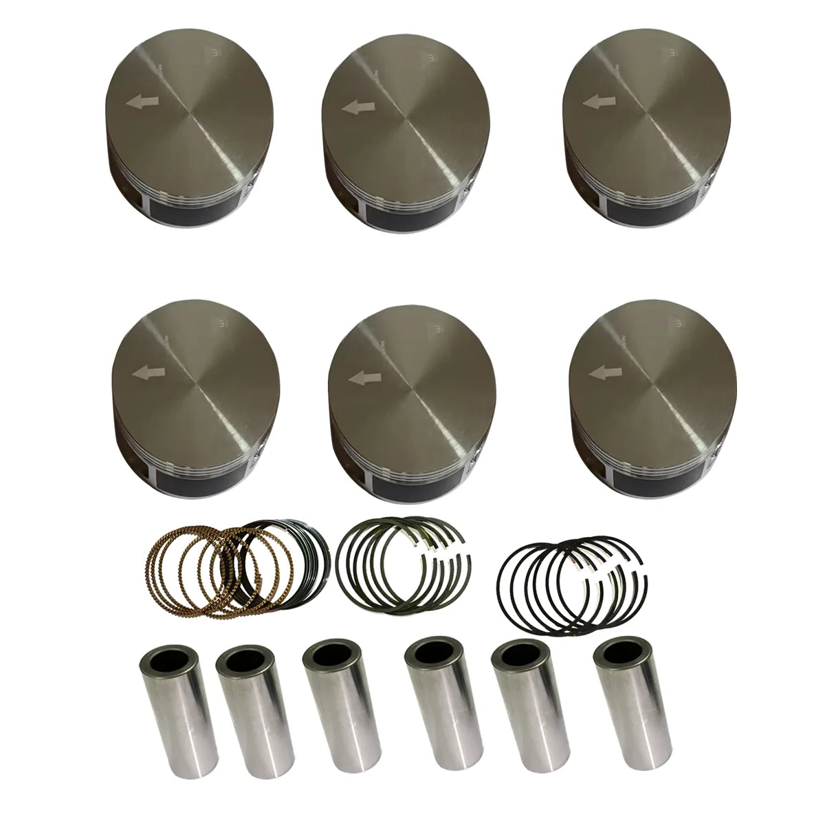 6X Pistons W Ring Set Fit For Wrangler Pacifica Caravan 3.8L EGT EGL 2007-2011