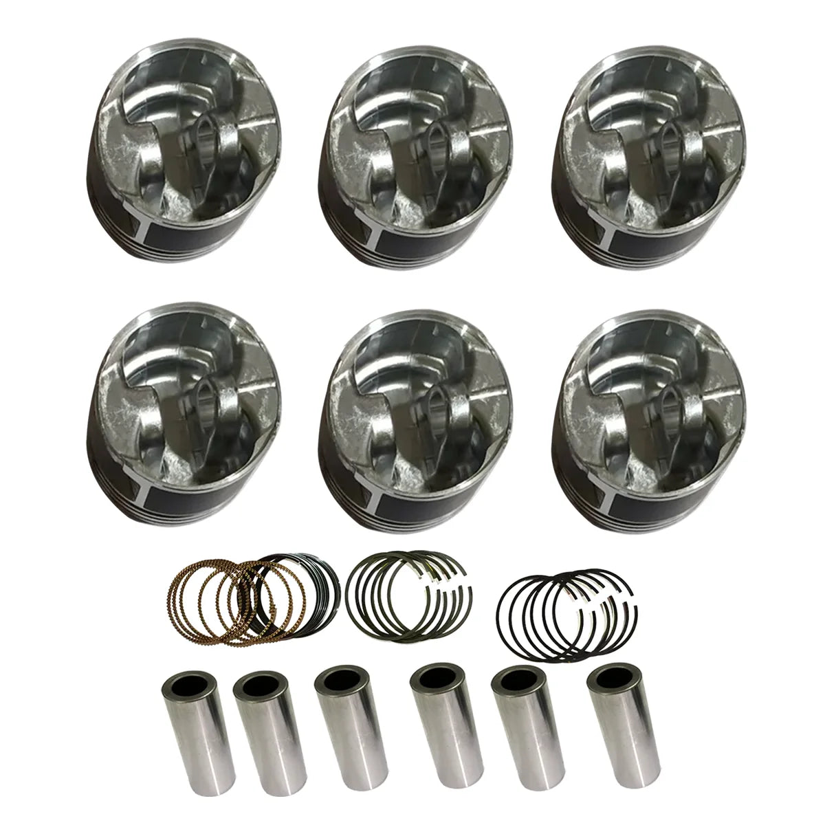 6X Pistons W Ring Set Fit For Wrangler Pacifica Caravan 3.8L EGT EGL 2007-2011