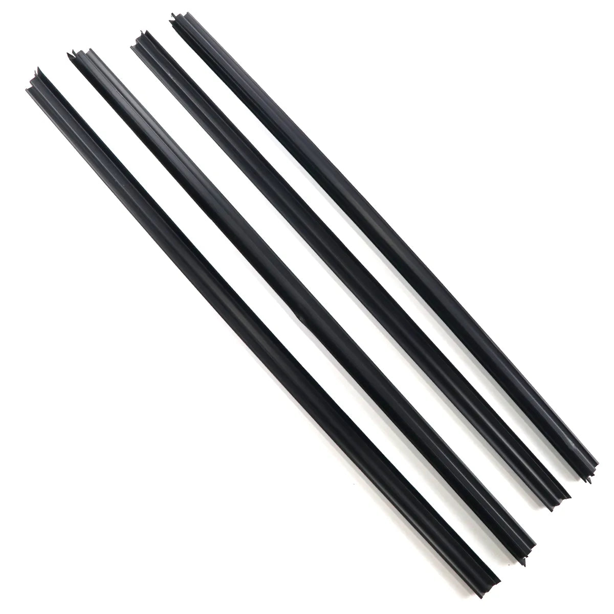 4X Borrachas de Vedação Interna (Molding Weatherstrips) para Portas FL FR RL RR, compatíveis com Honda Civic 2006-2011