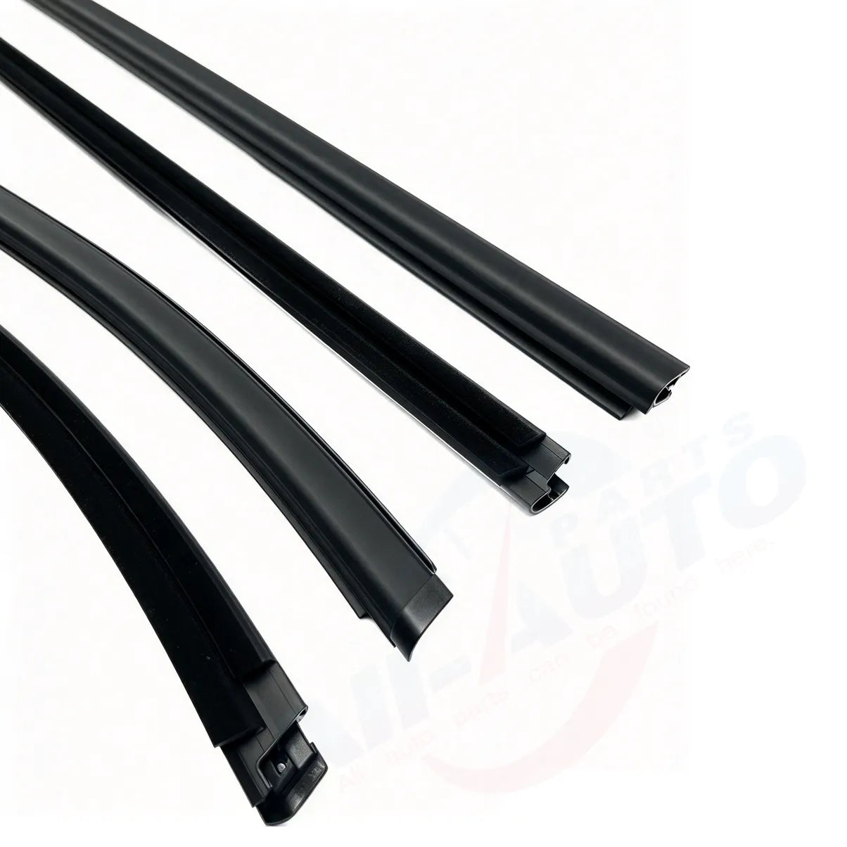 Complete Set of 4 Front and Rear Outer Door Window Molding Weatherstrips for Mitsubishi L200 Triton Sportero Double Cab