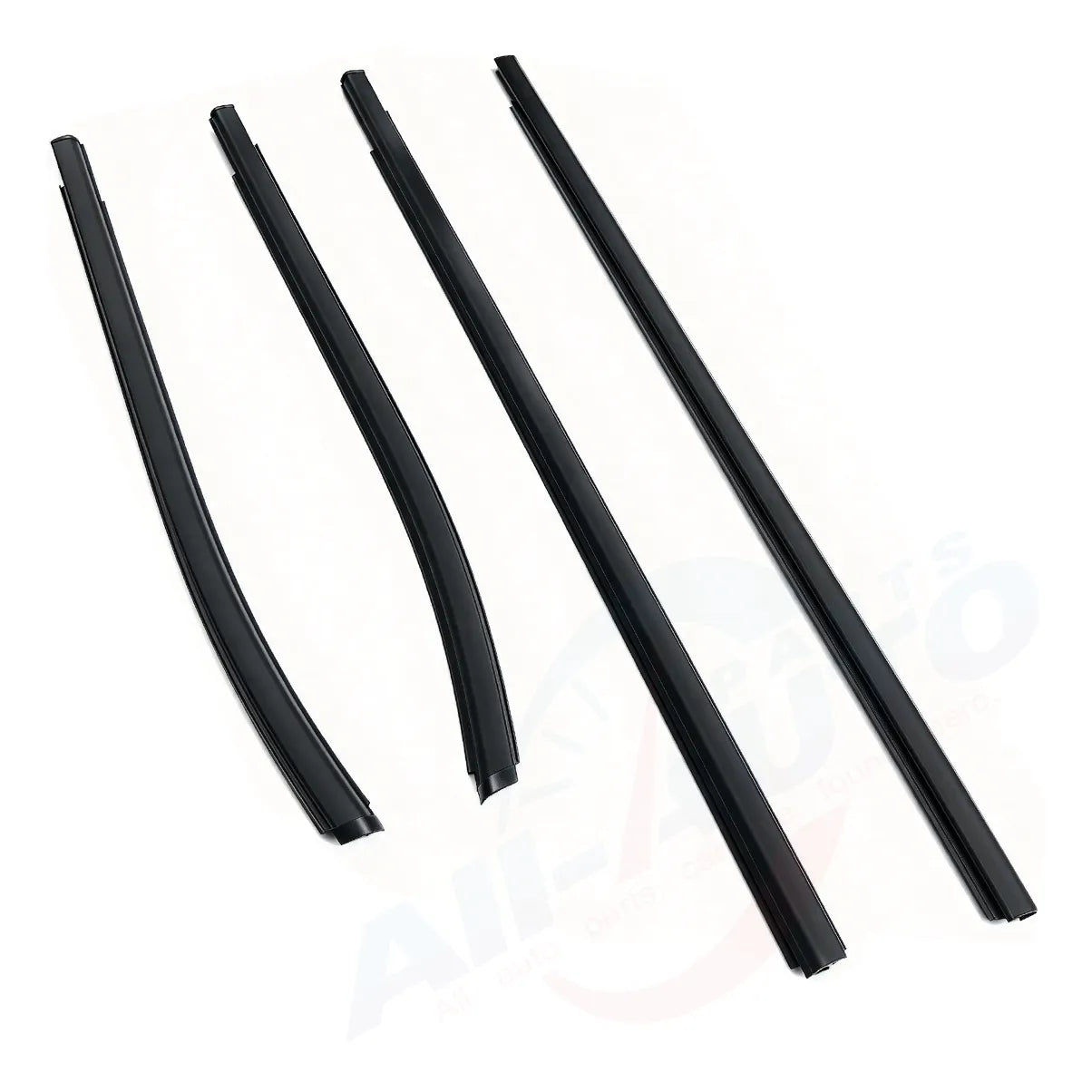 Complete Set of 4 Front and Rear Outer Door Window Molding Weatherstrips for Mitsubishi L200 Triton Sportero Double Cab