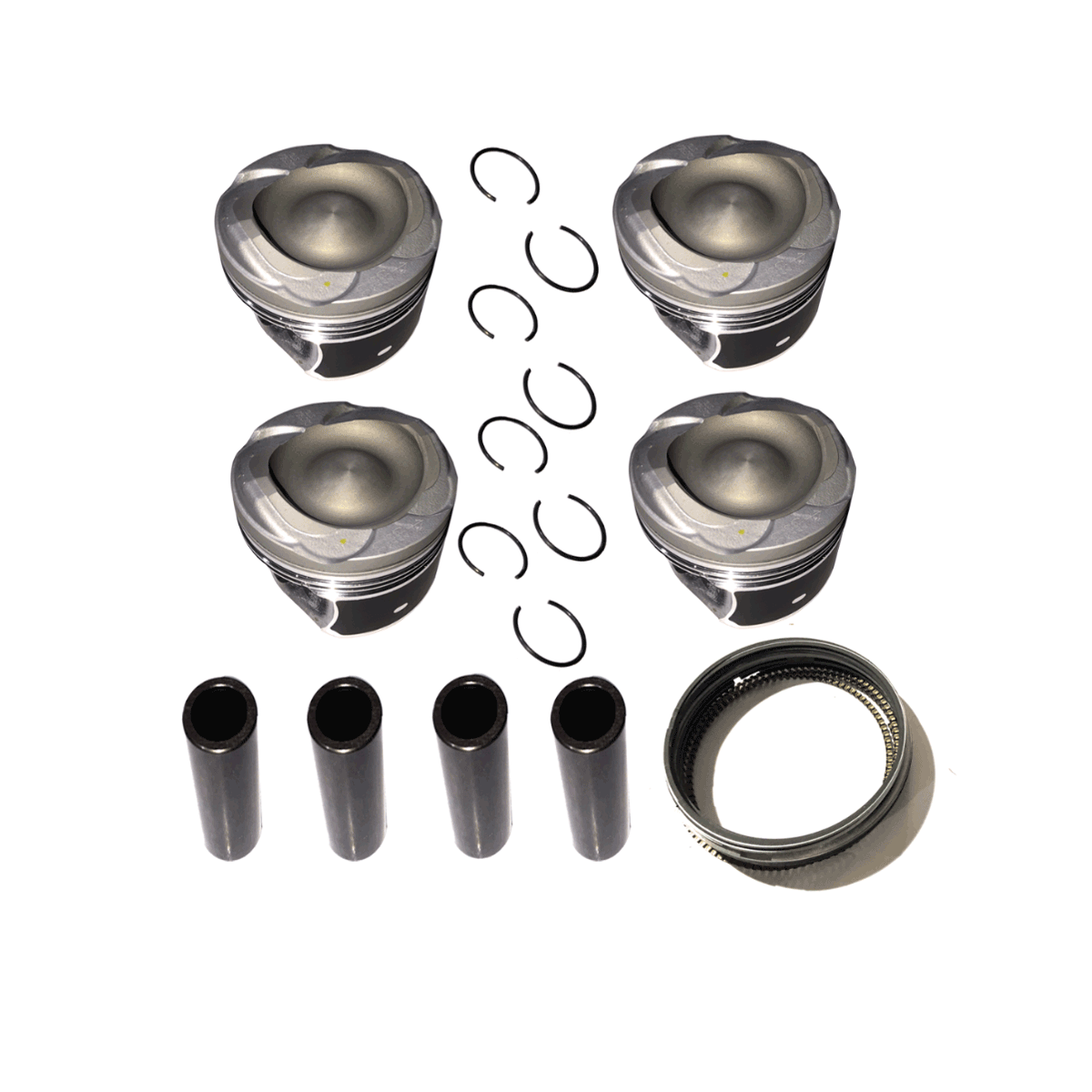 4X OS 0.5mm Engine Pistons W Rings Fit For Escape Fiesta Fushion 1.6T 13-16