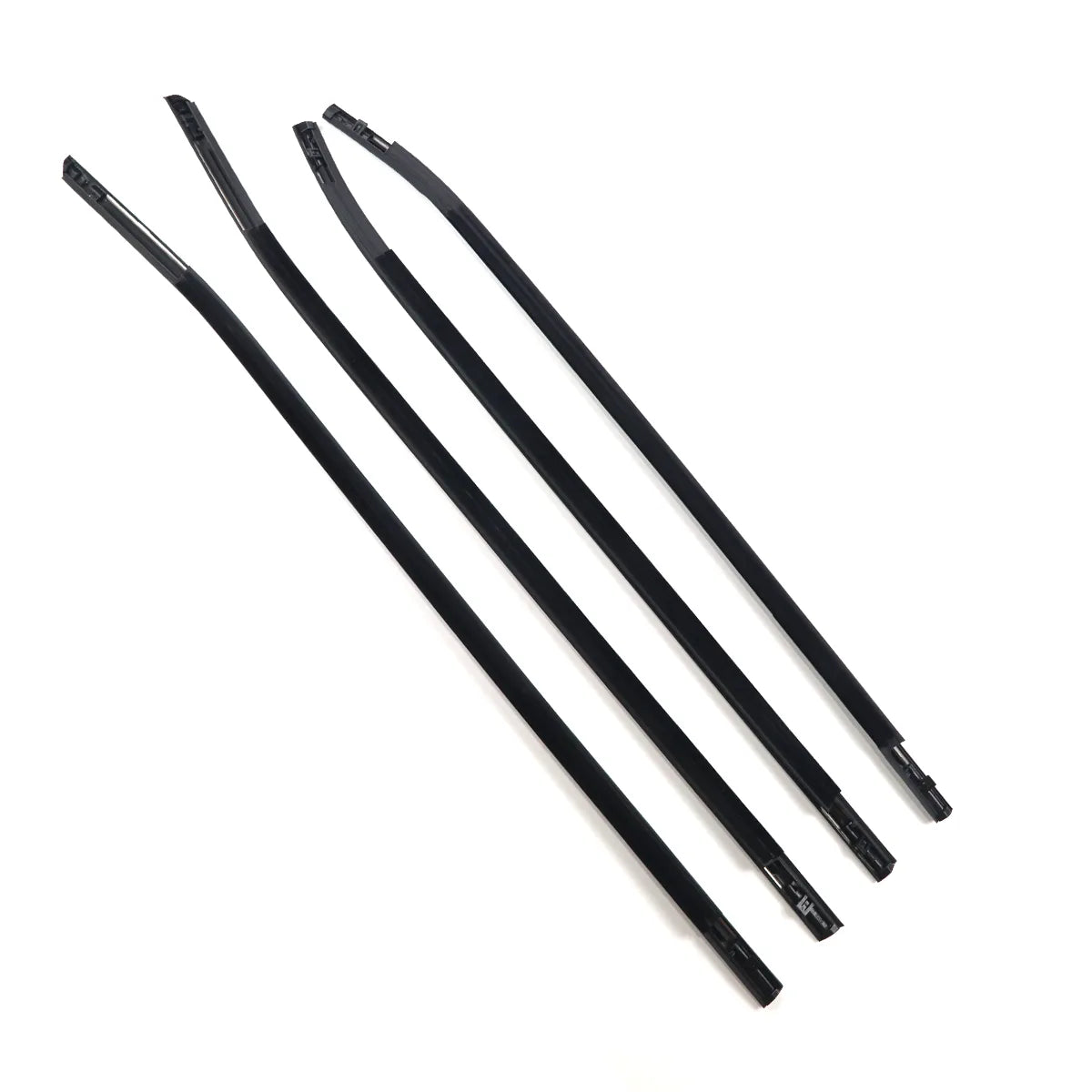 Front Left and Right Outer Window Weatherstrip Sweep for 2014-2019 Nissan Rogue OEM 80820-4CL0A and 80821-4CL0A