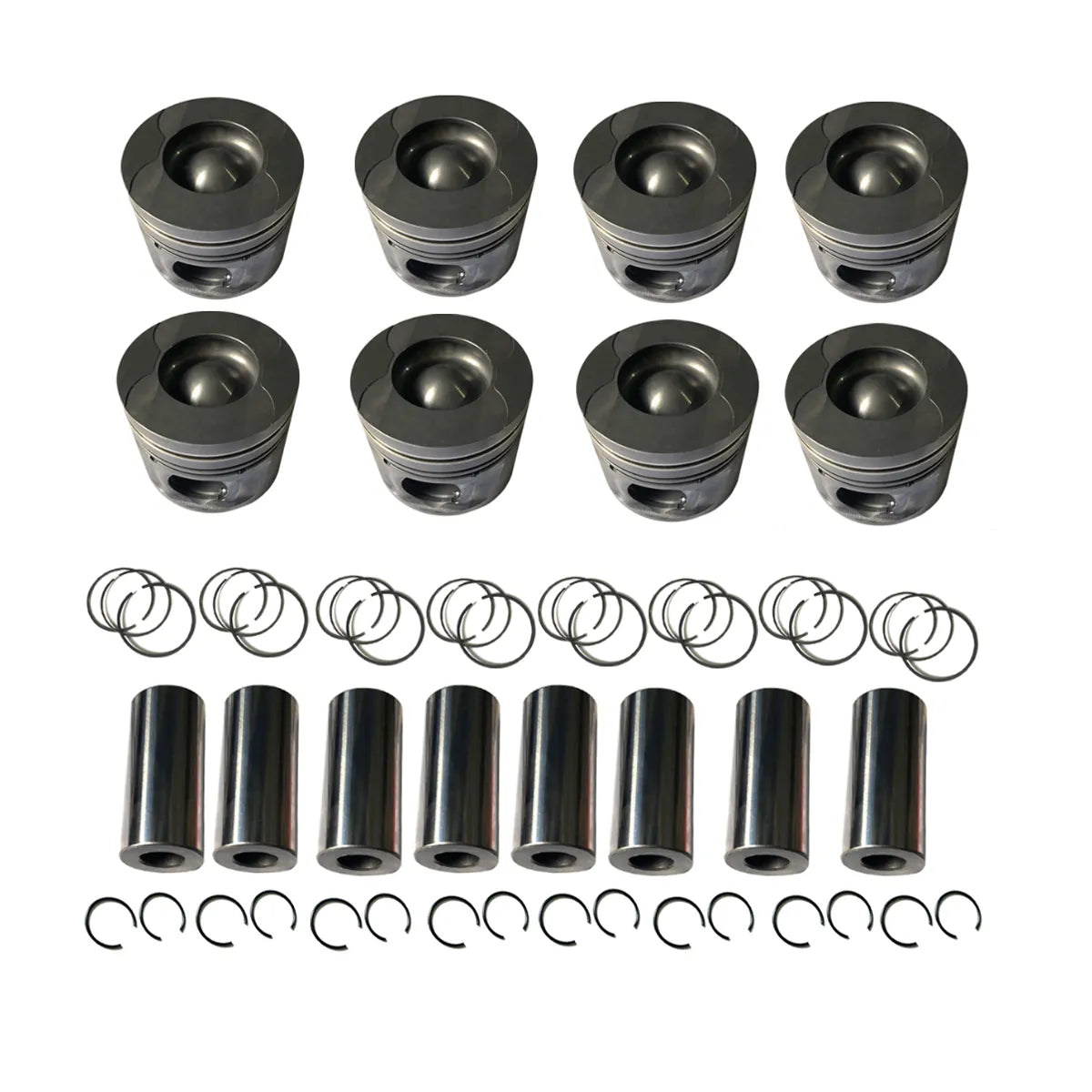 8X Engine Pistons W Ring Set Fit For Range Rover /Sport 368DT 3.6T Diesel 06-12